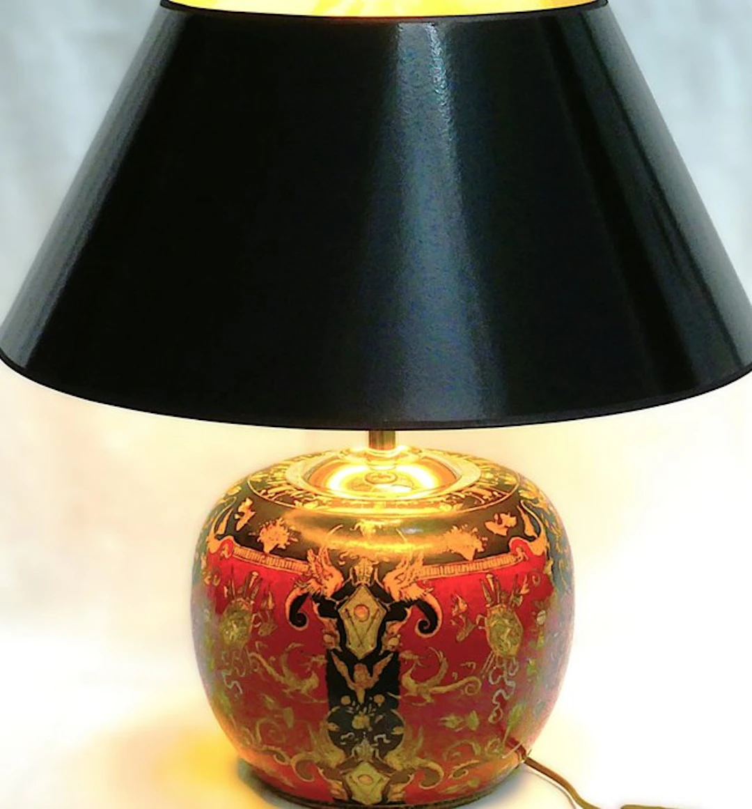 Lamp - Porcelain, Brass - made in Germany
