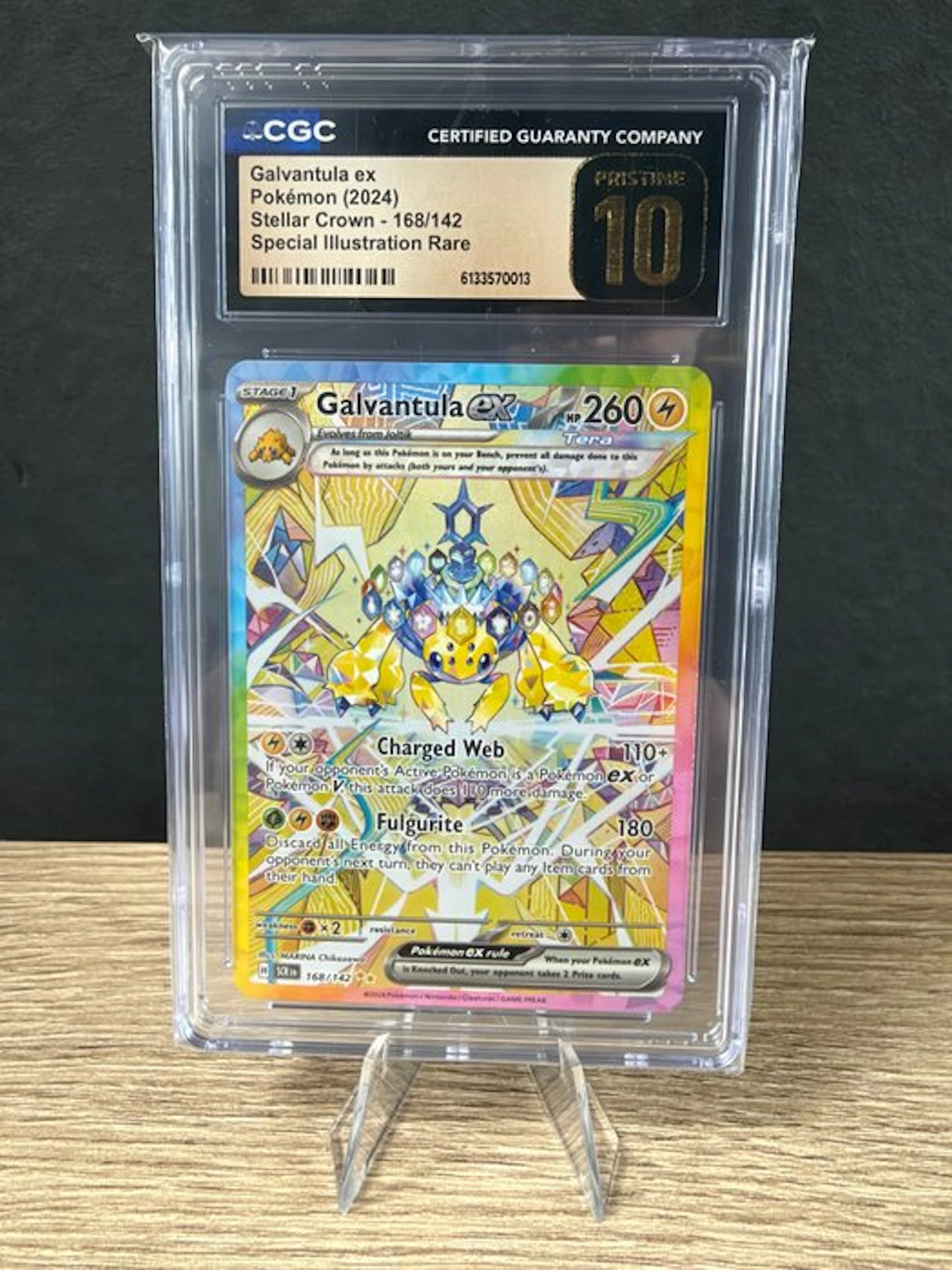 Pokémon - 1 Graded card - Galvantula 168/142 Alternate art