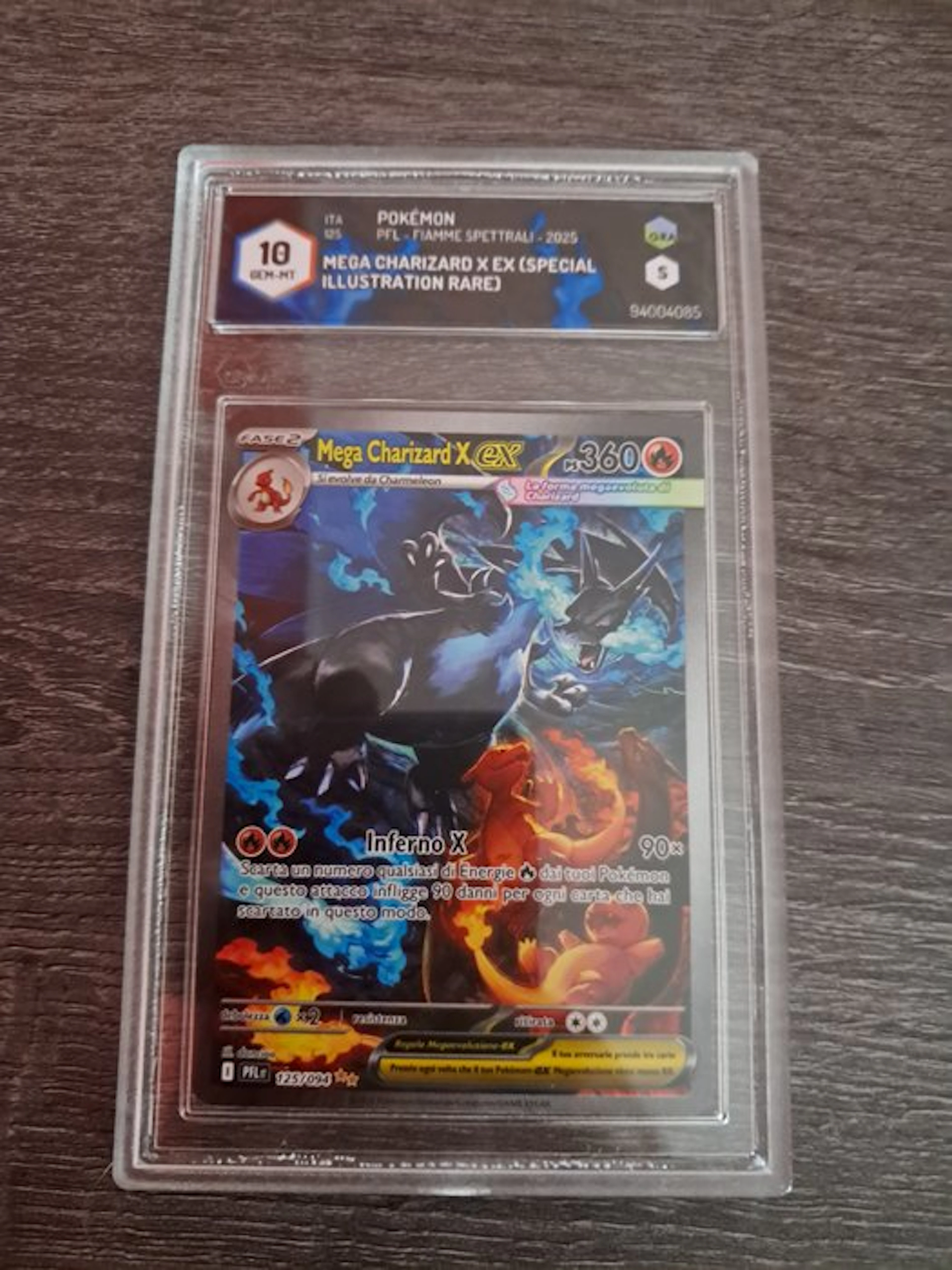 1 Graded card - Charizard 125/190 Full art, Foil - Graad 10
