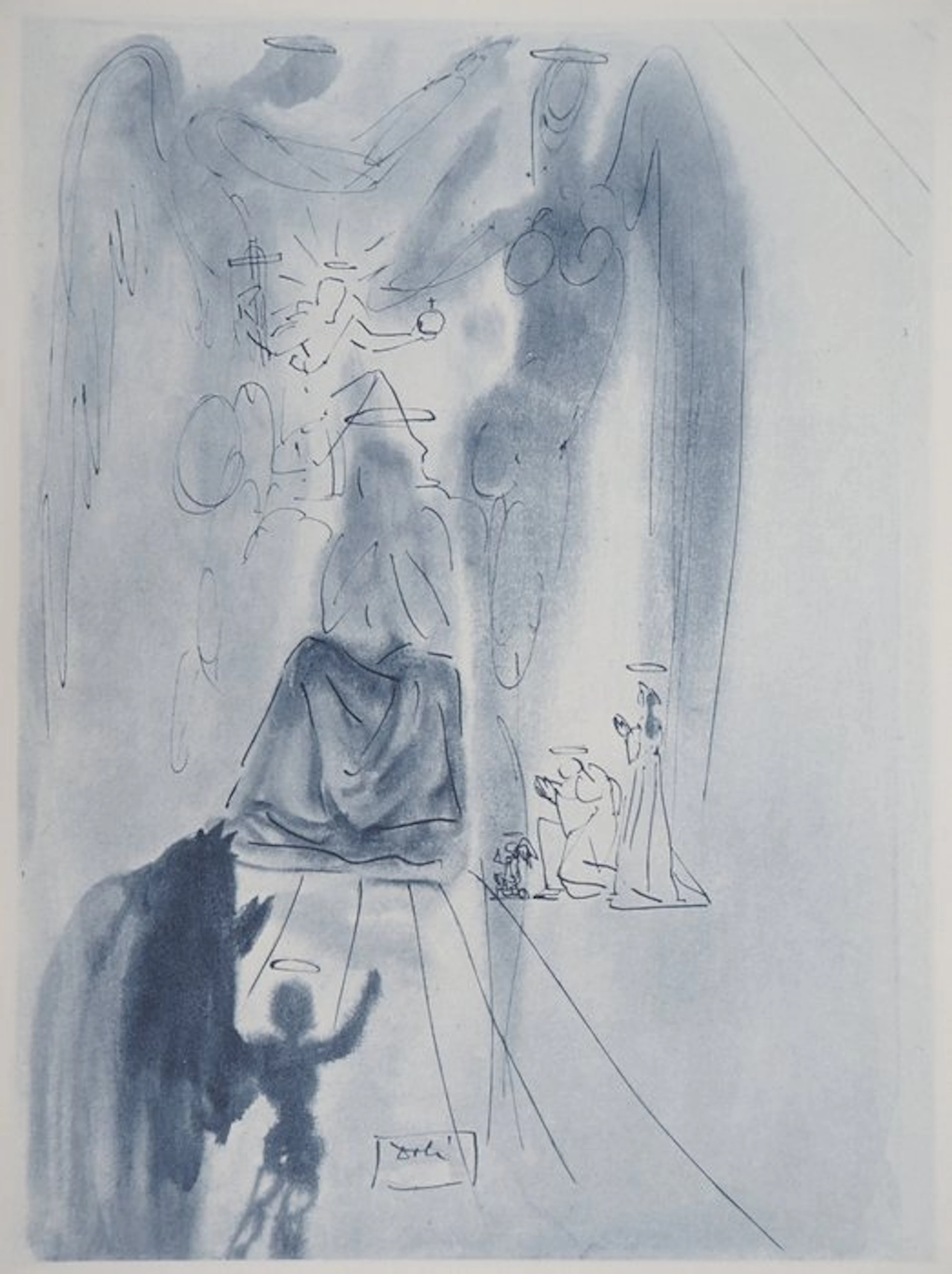 Salvador Dali (1904-1989) - Paradis 12 : Le Triomphe du Christ et de la Vierge