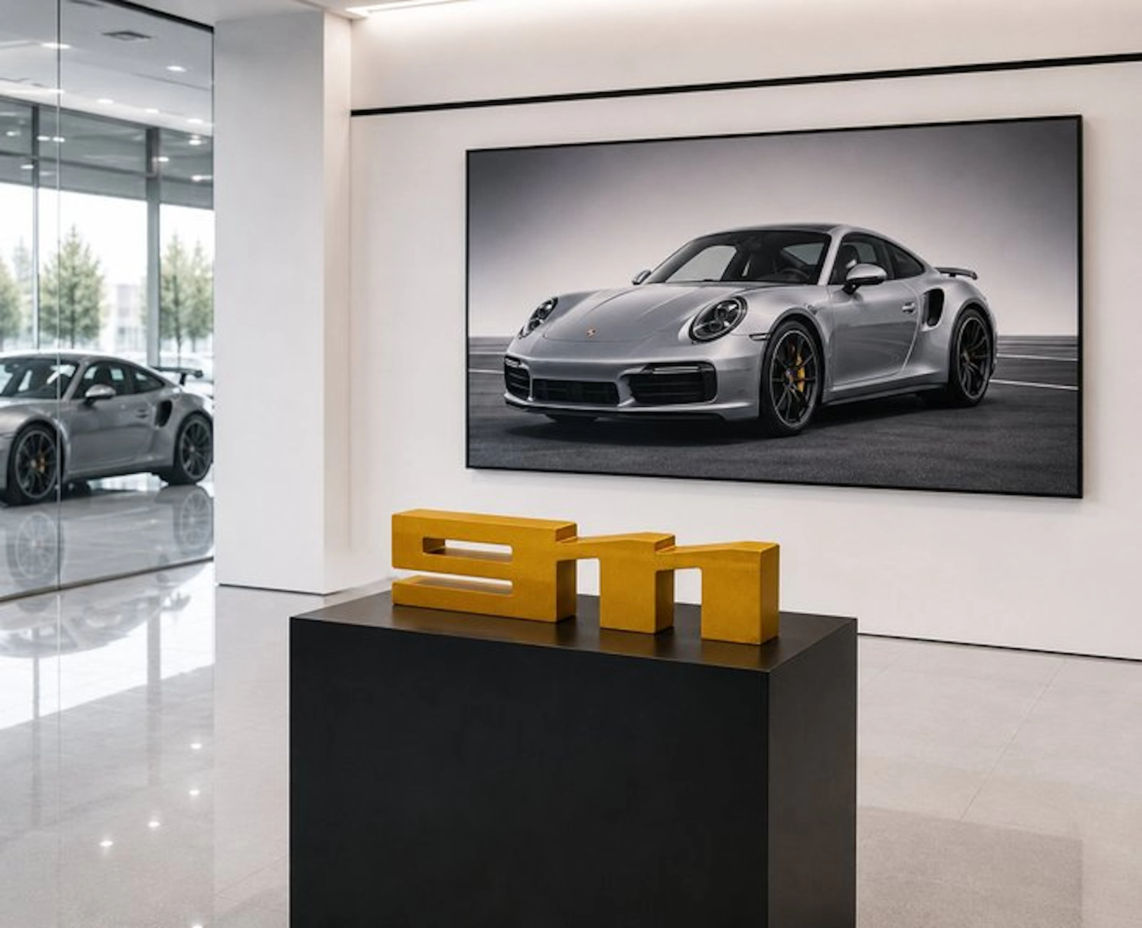 Emblem - Porsche - Sculpture « 911 » – Hommage à la...