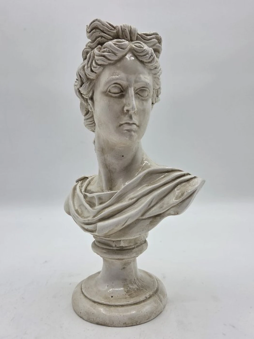 Sculpture, Busto di Apollo - 31 cm - marble powder