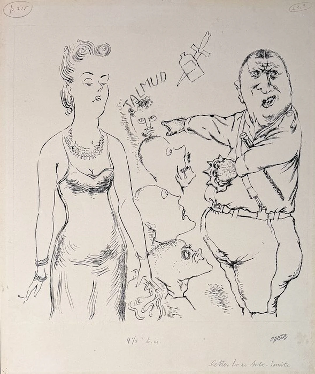 George Grosz (1893–1959) - Letter to an Anti-Semite