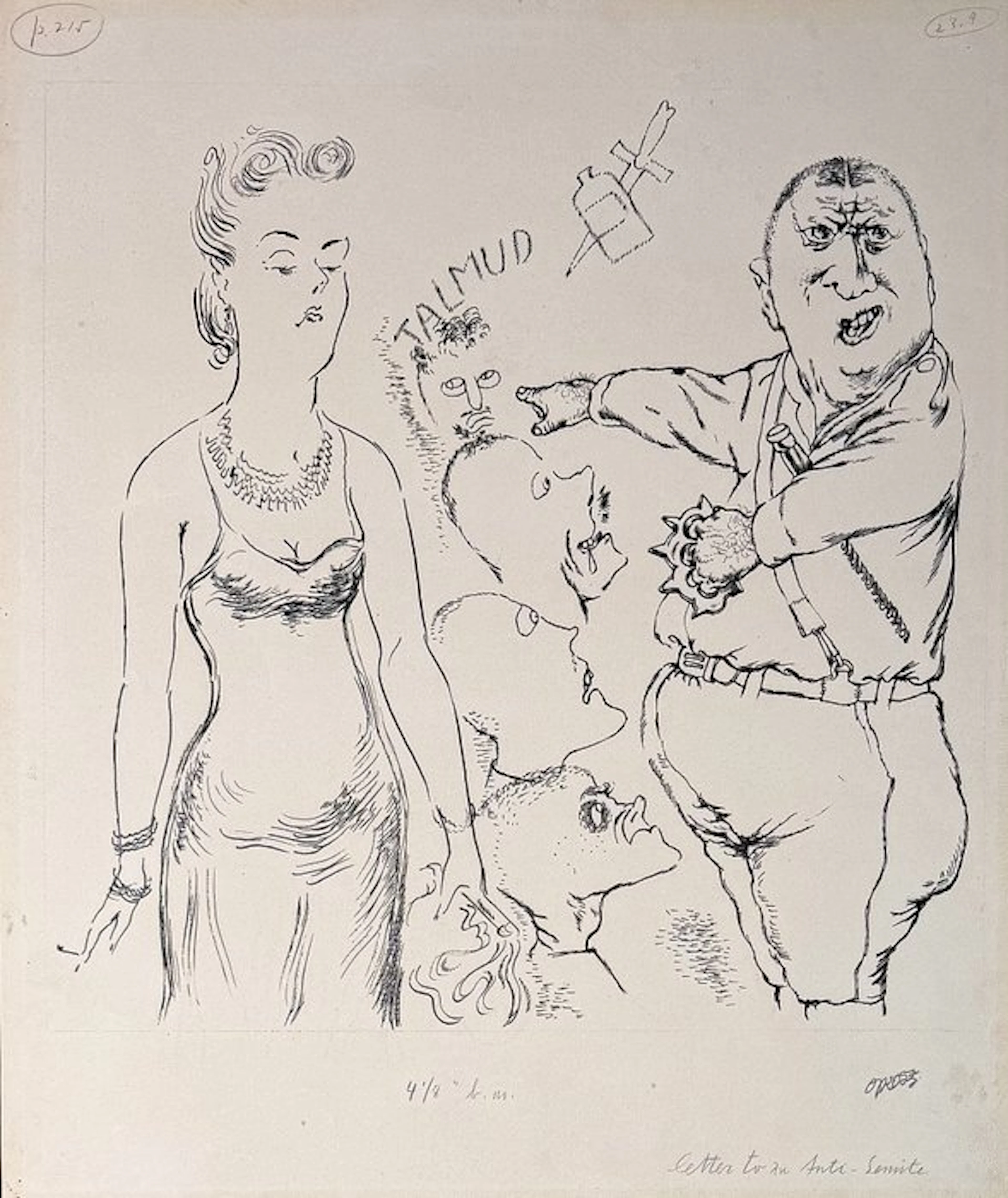 George Grosz (1893–1959) - Letter to an Anti-Semite
