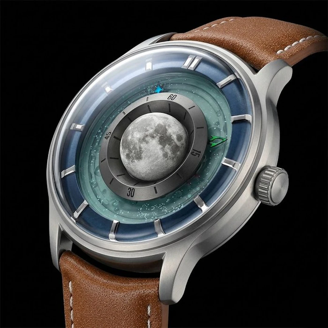 SWISSORA - Super Luna Nature – Automatic with Rotating 3D Moon - Men -