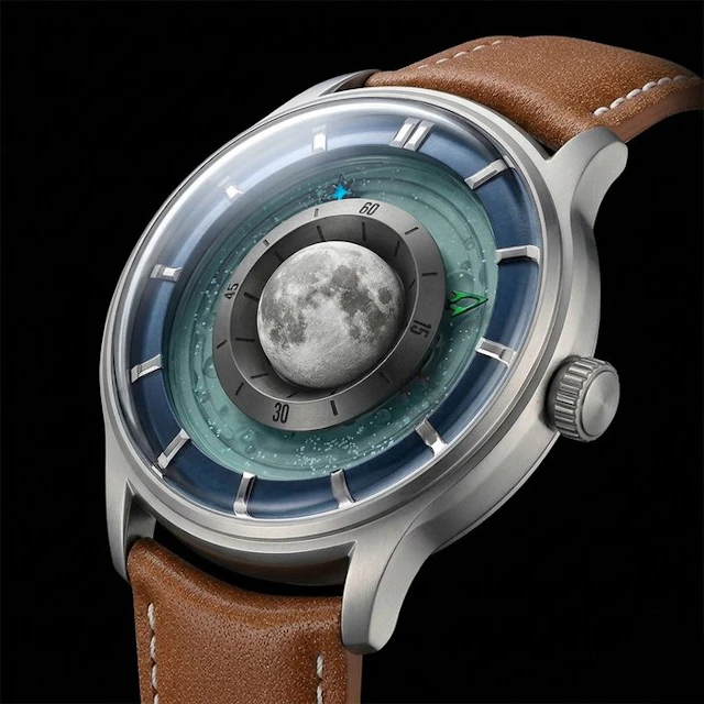 SWISSORA - Super Luna Nature – Automatic with Rotating 3D Moon - Men -