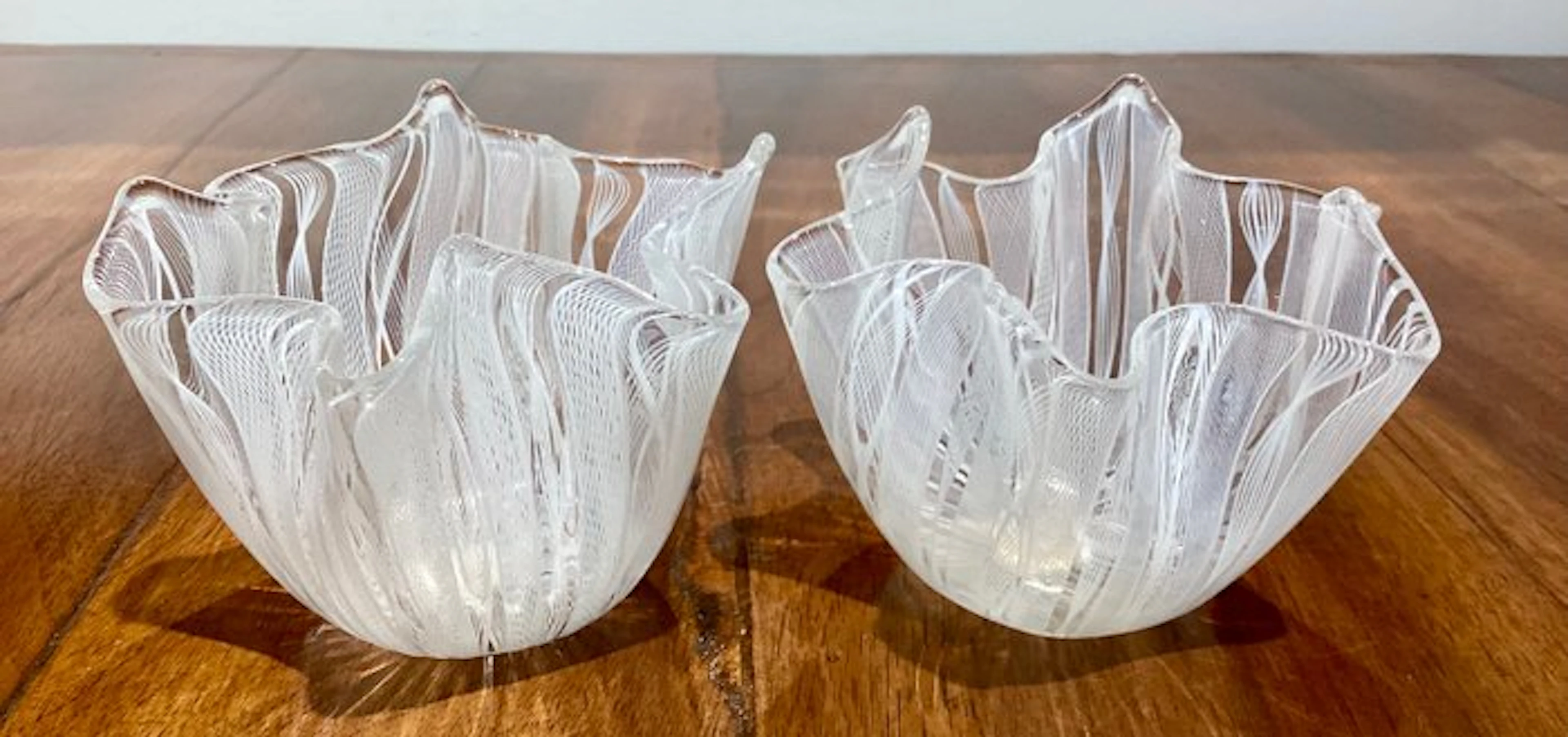 Venini - Fulvio Bianconi - Vase (2) - Fazzoletto - Murano glass