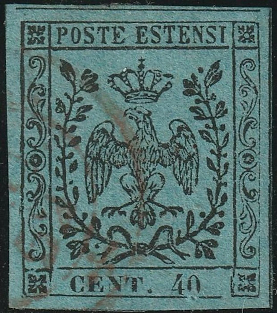 Italian Ancient States - Modena 1852 - 1st Issue 40 c