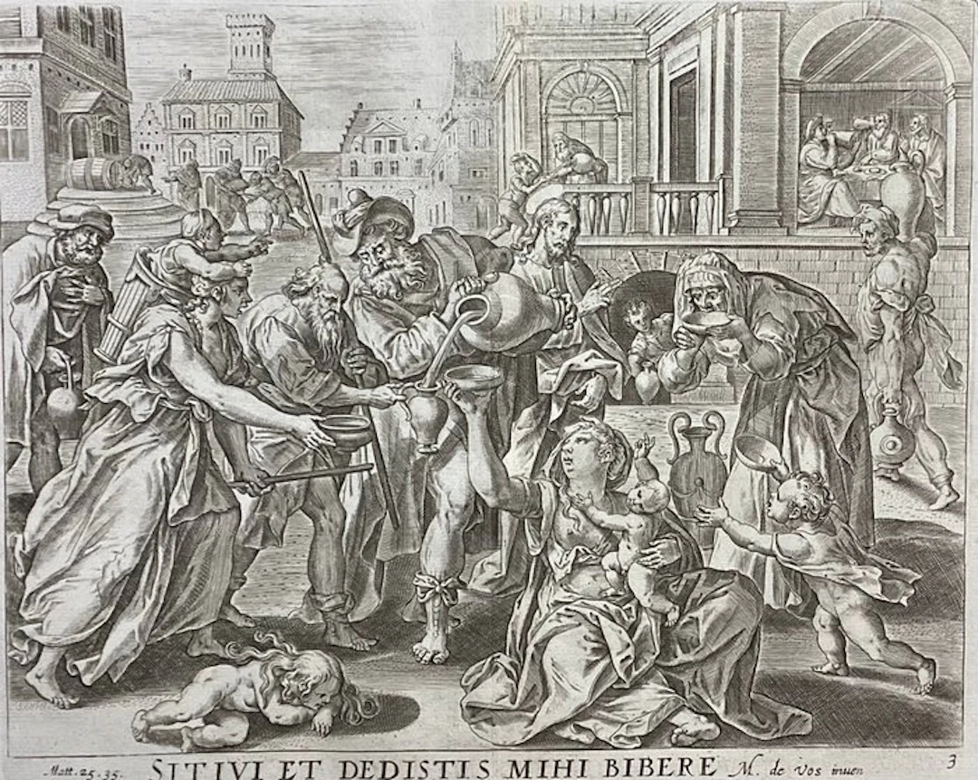 Gerard De Jode (1509-1591) - Avevo sete e mi avete dato da bere