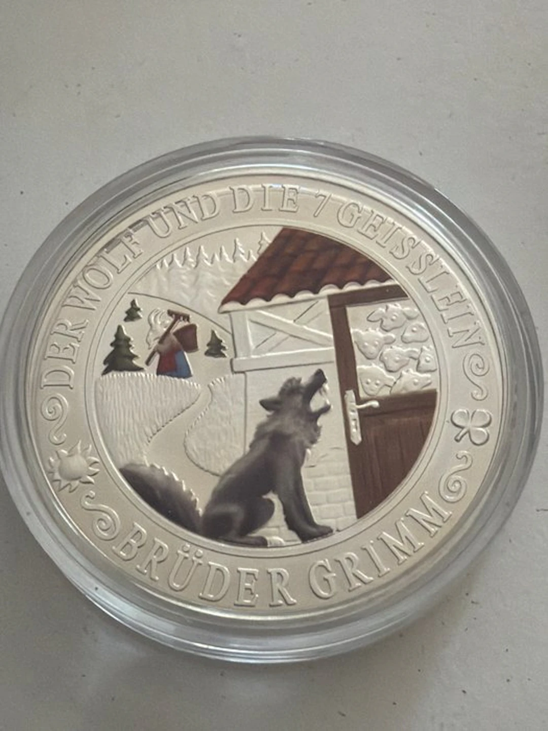 Germany. Silver medal Grimm Märchen - Der Wolf und die 7...