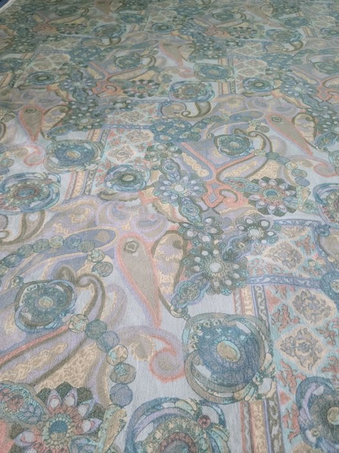 Wonderful Jacquard fabric with Paisley motif Made in...