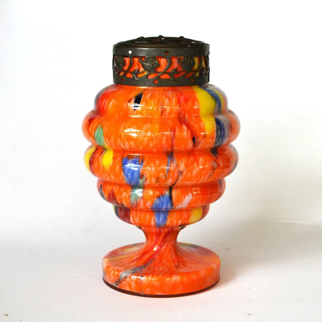 Vase - Glass, Brass