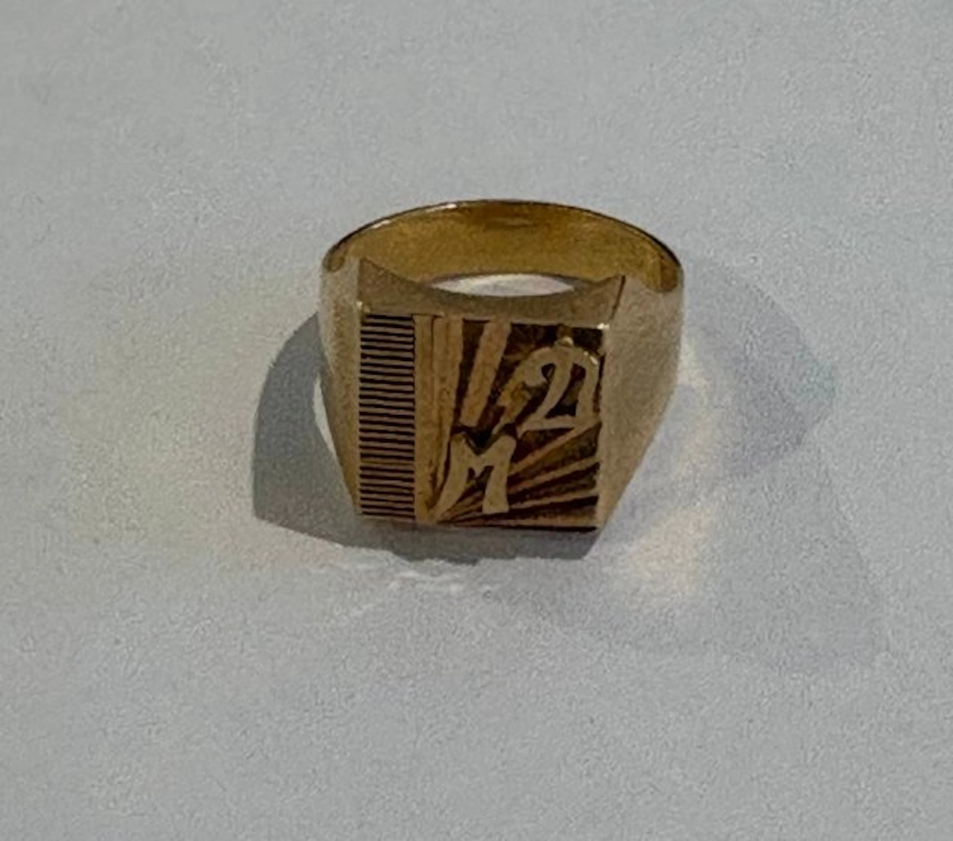 Signet ring - 18 kt. Yellow gold