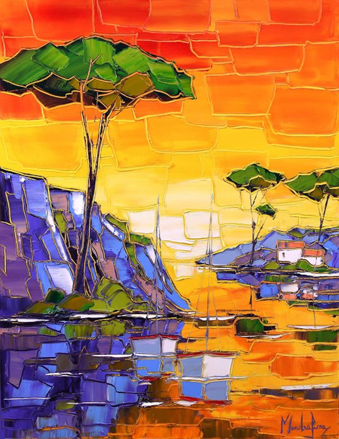 Caroline Mandrafina - Pfleger " Les calanques de Cassis "