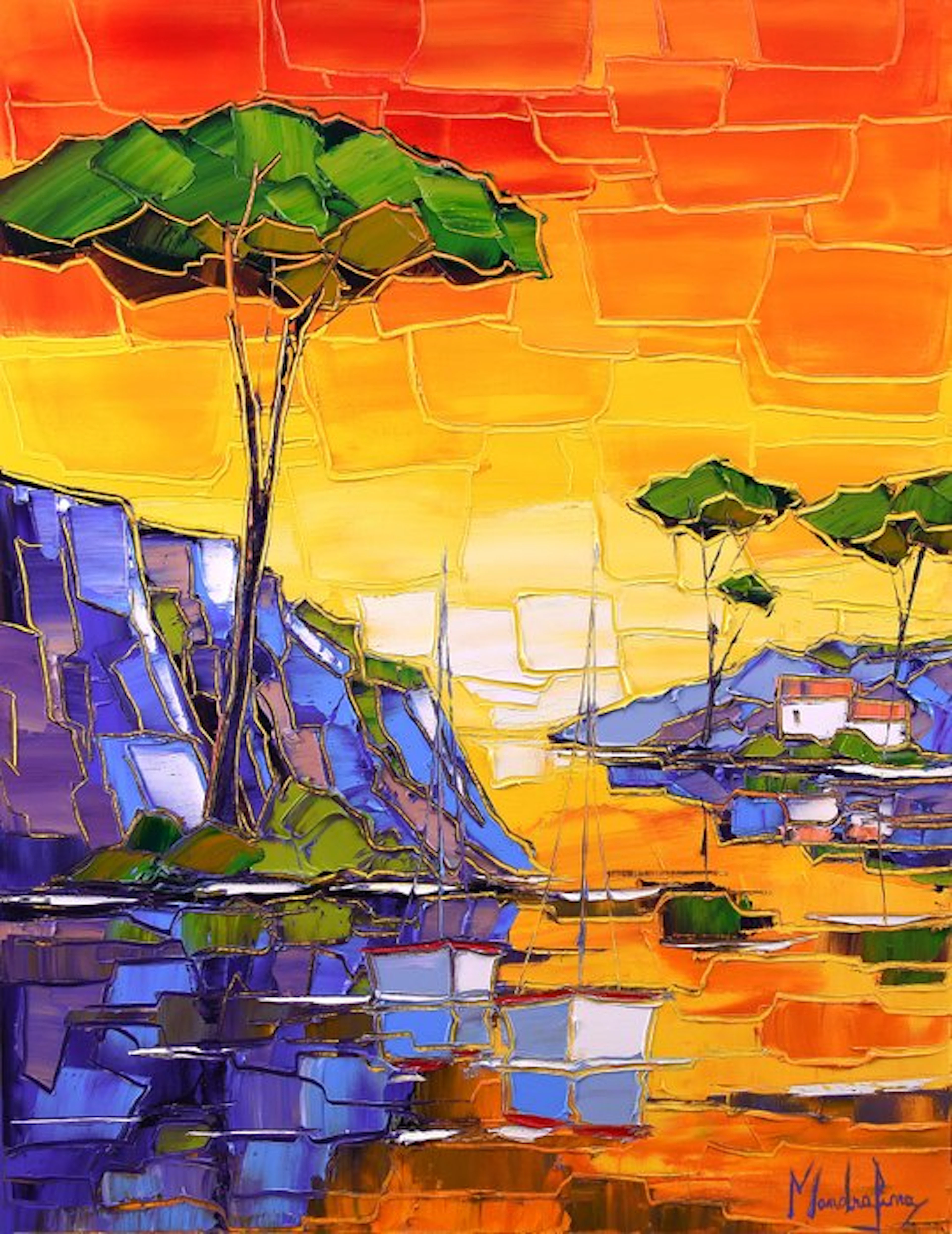 Caroline Mandrafina - Pfleger " Les calanques de Cassis "