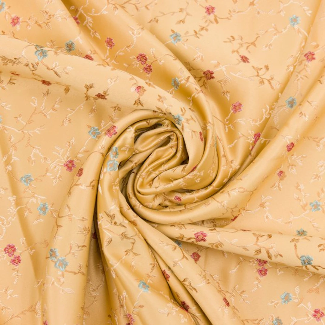 BA241 - Brocaded fabric - Italian lampasso - Champagne...