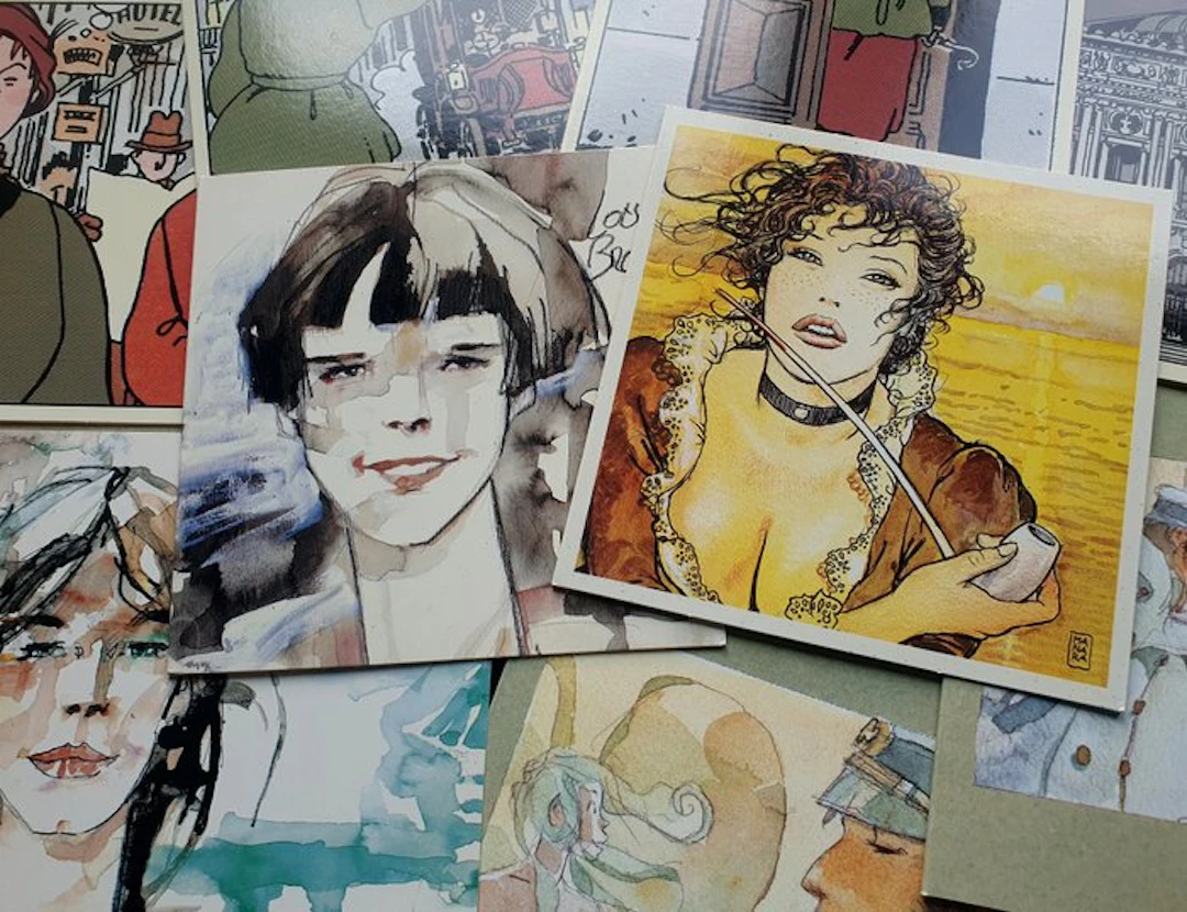 Hugo Pratt / Jacques Tardi / Milo Manara - 11 Postcards +...