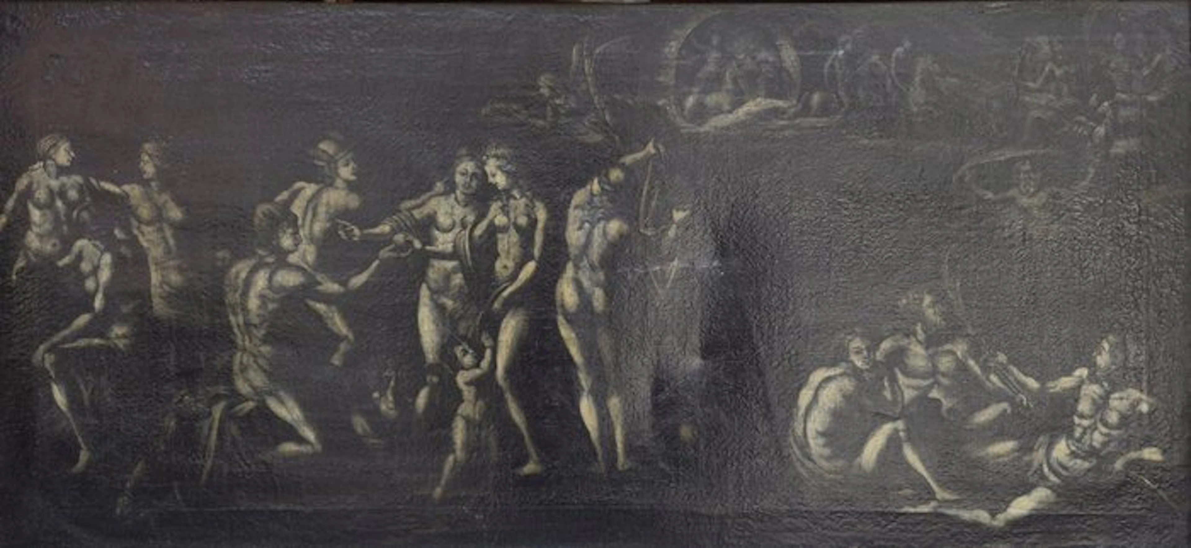 Italian school (XVII) - Giudizio di Paride - XL format