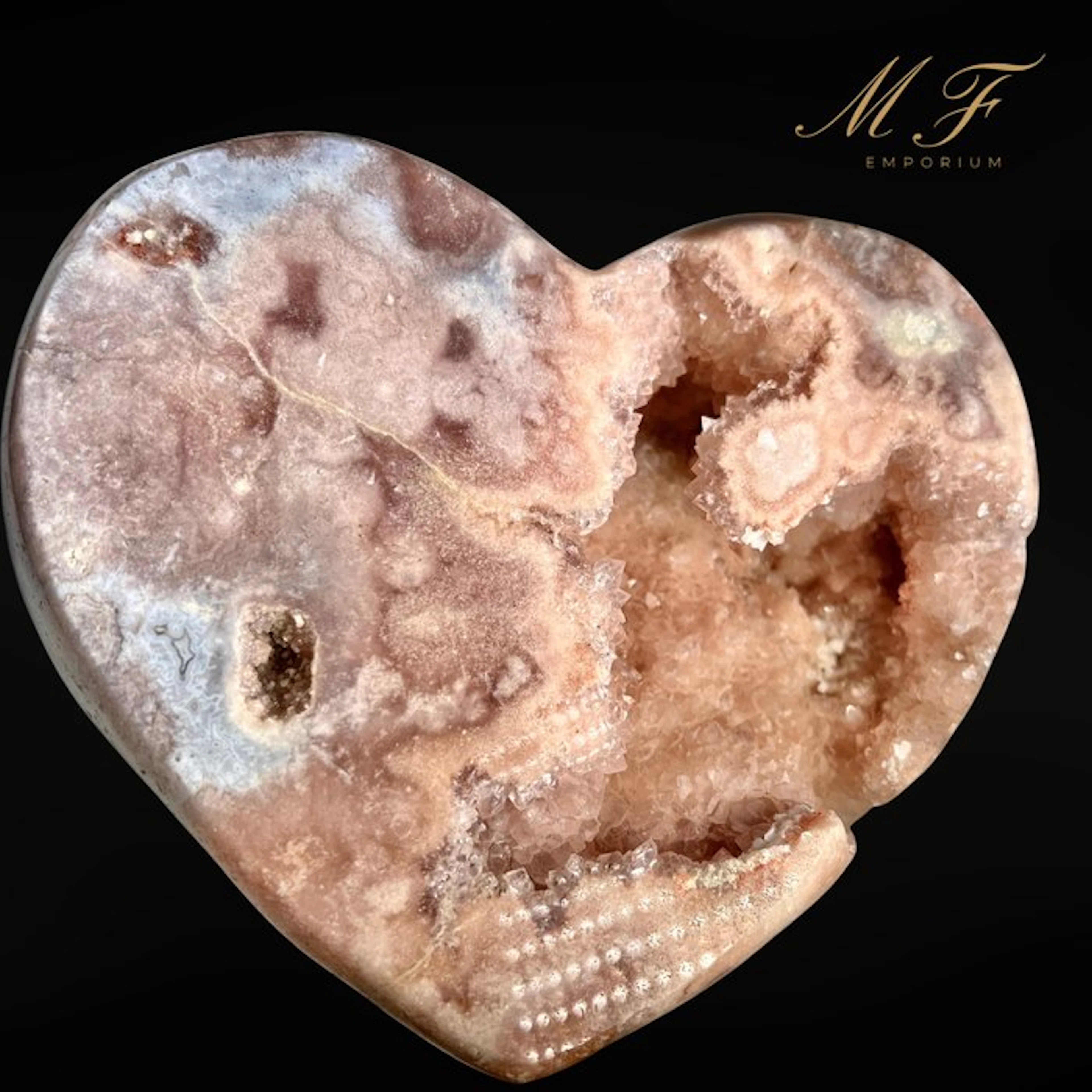Premium - Pink Amethyst Heart - XXL Heart - Height: 140...