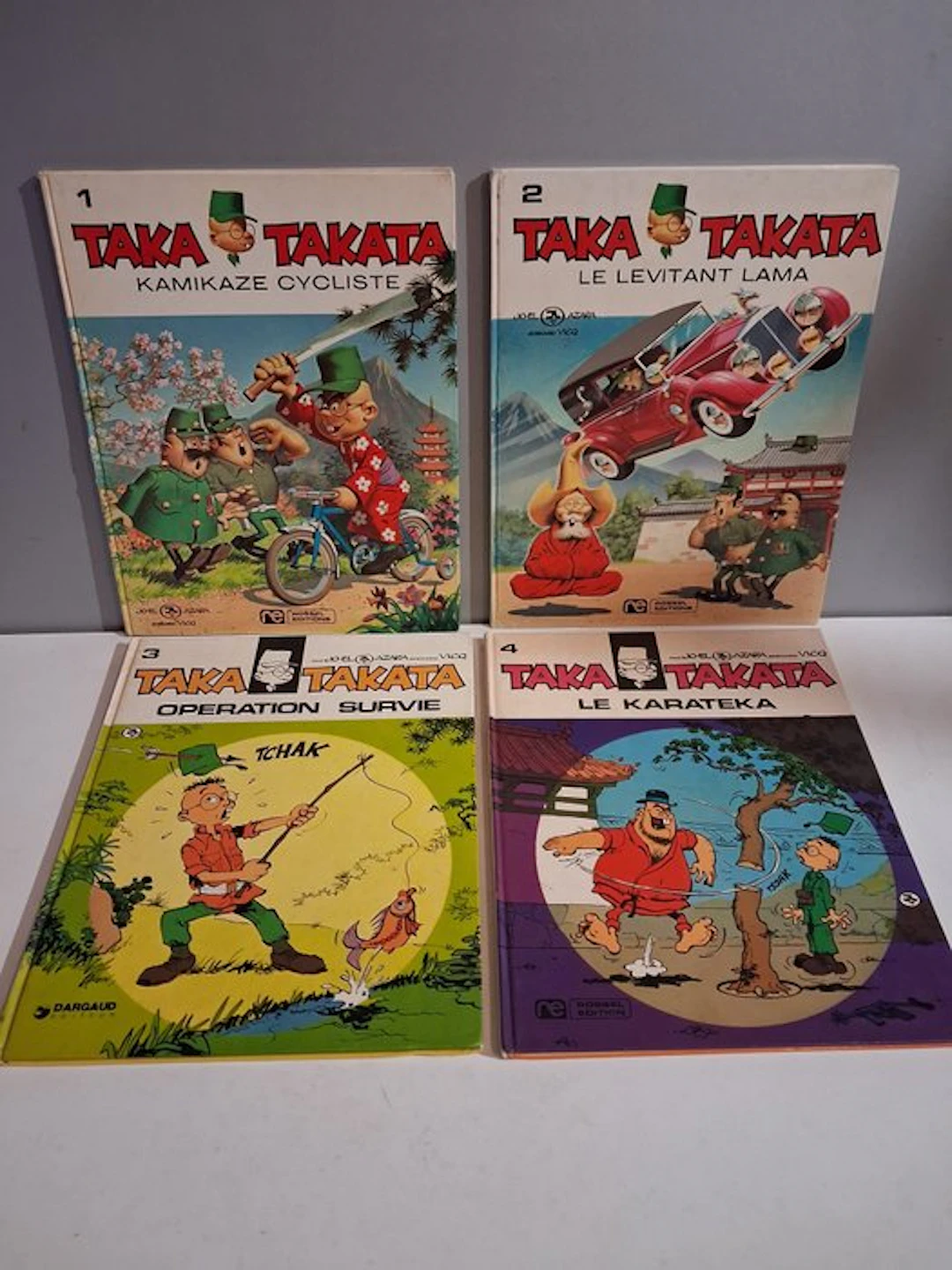 Taka Takata T1 à T4 - 4x C - 4 Album - First edition - 1973/1974