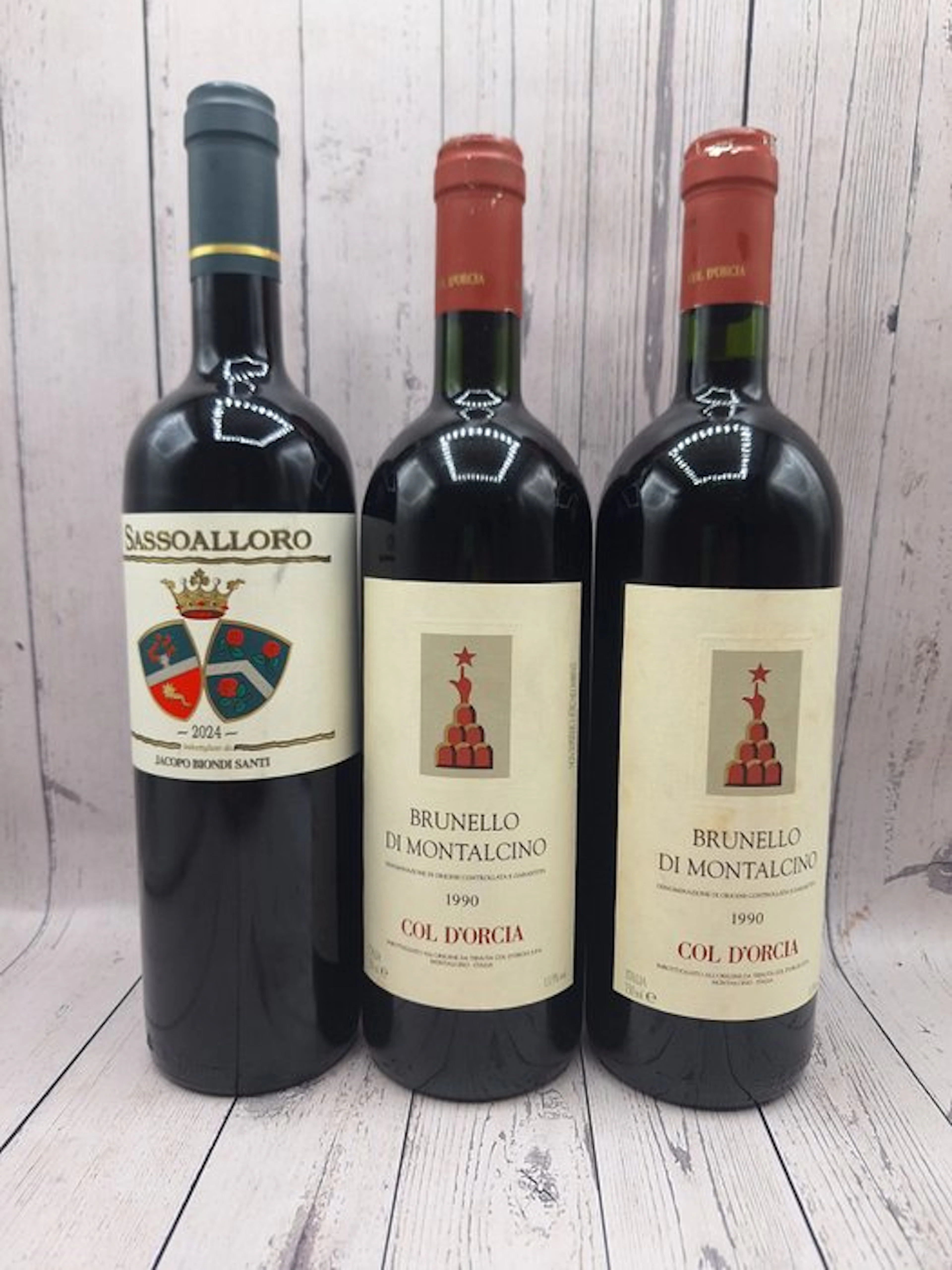 1990 x2 Col d'Orcia & 2024 Sassoalloro - Tuscany