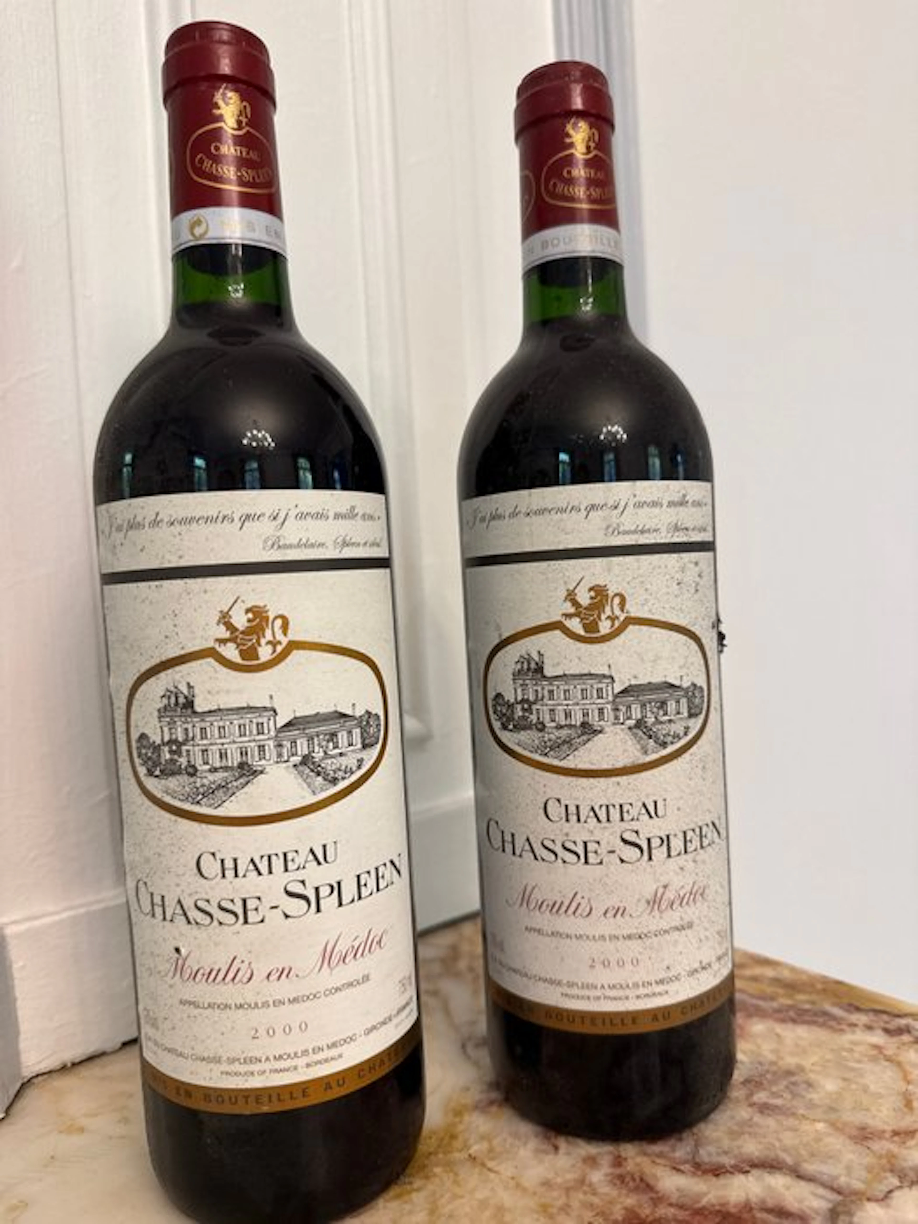 2000 Chateau Chasse-Spleen - Moulis-en-Médoc - 2 Bottles (0.75L)