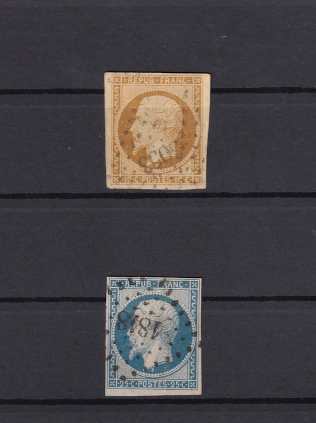 France 1852 - Complete series of the presidency - Yvert n°9/10