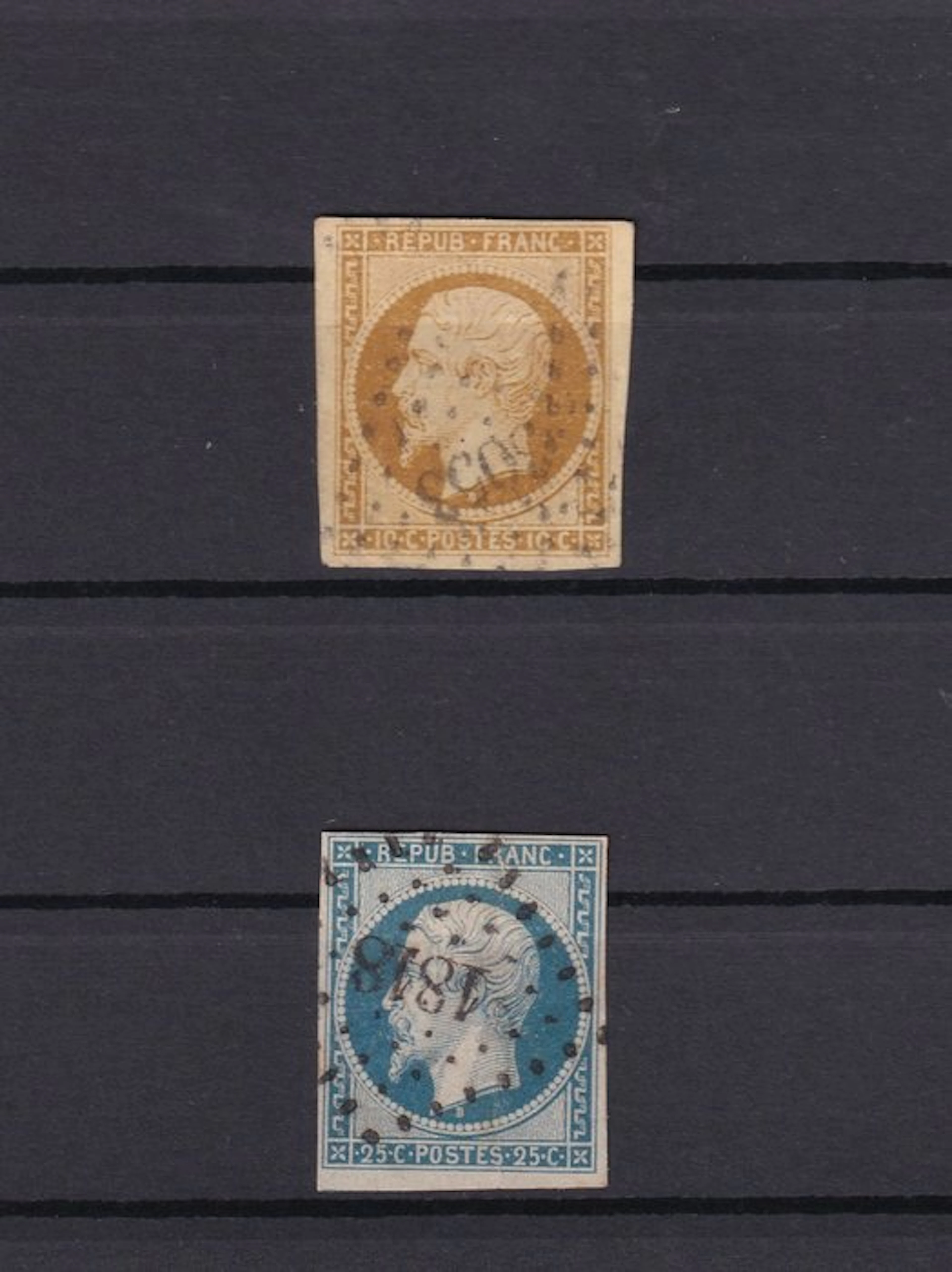 France 1852 - Complete series of the presidency - Yvert n°9/10