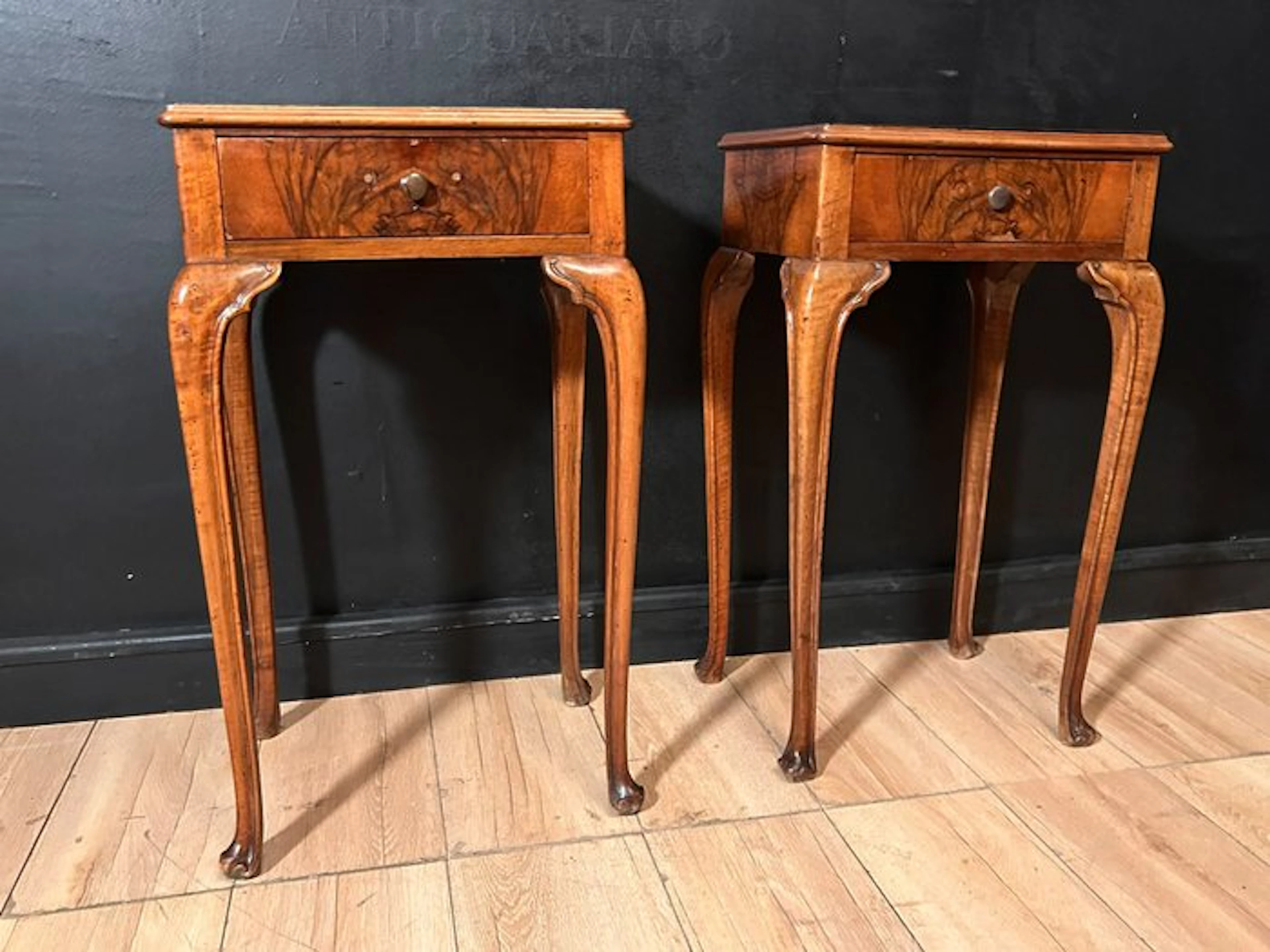 Nightstand (2) - Wood, Glass
