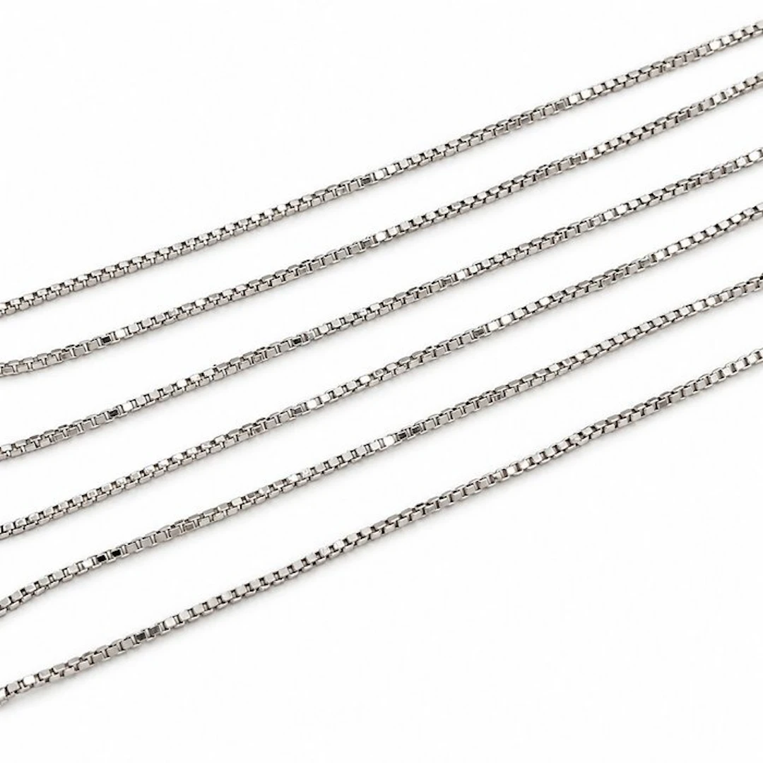 No reserve price - Necklace - 18 kt. White gold - Made in Italy - Handmade