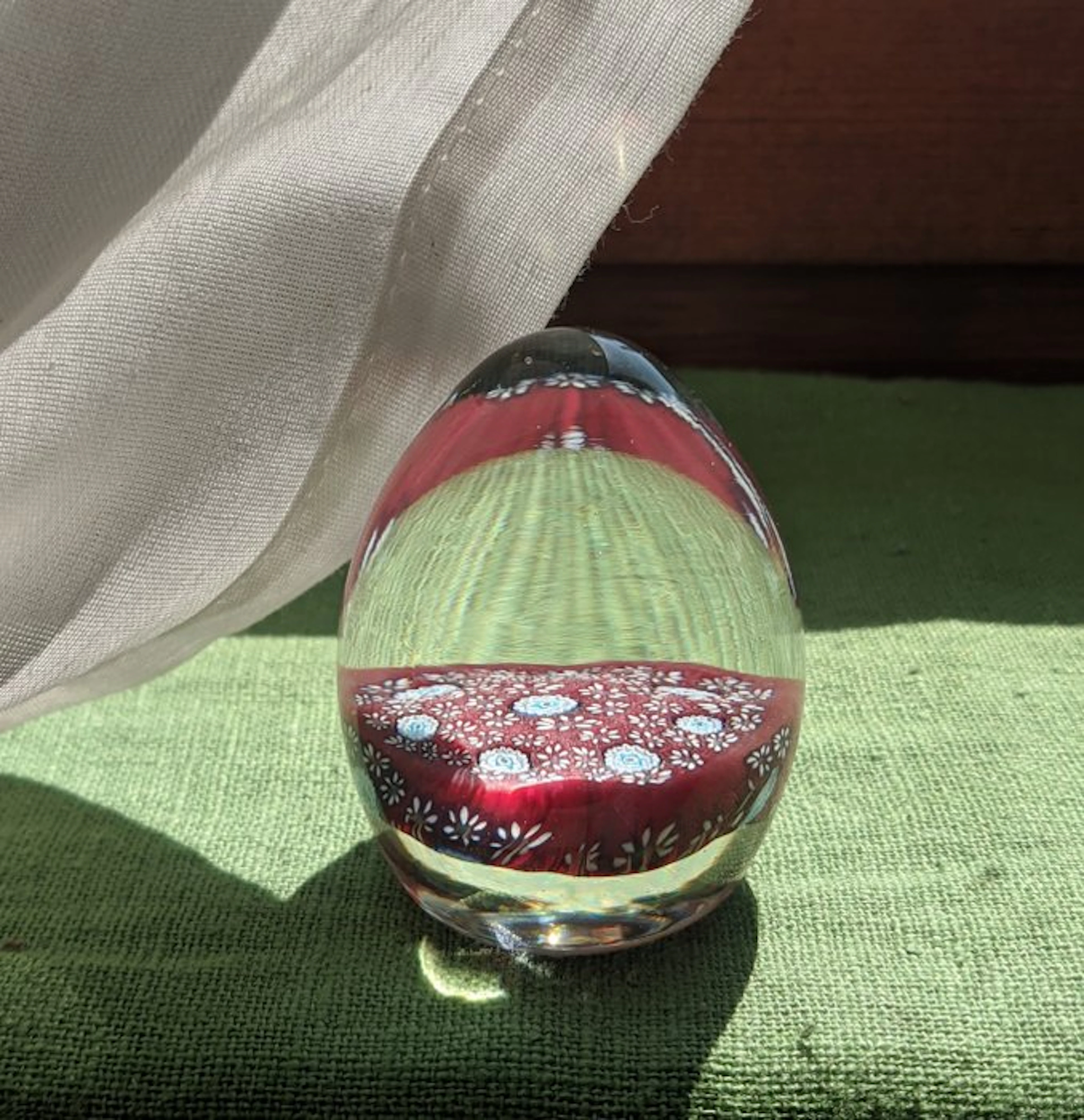 Murano - ALT Murano - Paperweight - Uovo-Murrine Millefiori - Glass