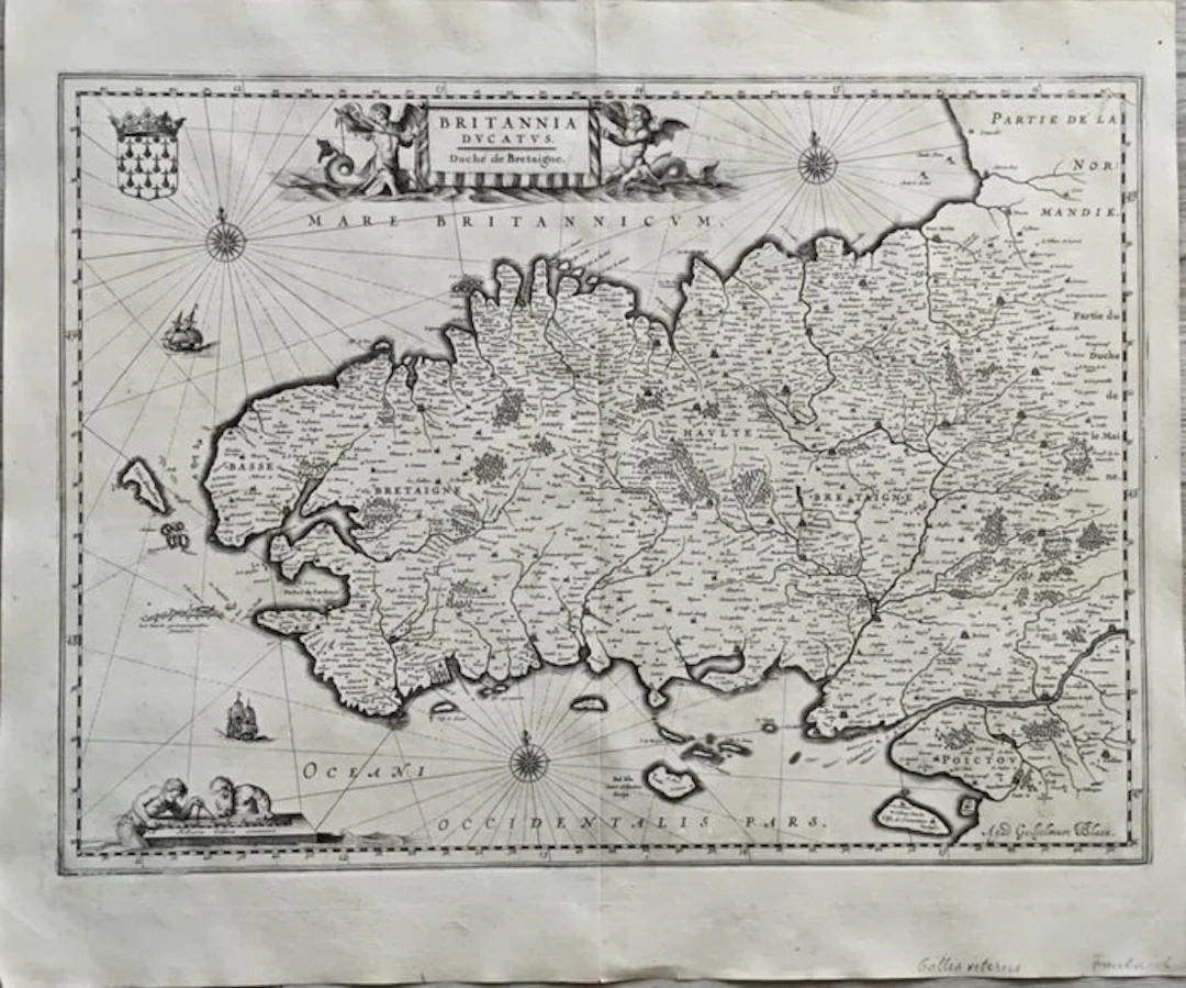 France - Brittany; Willem Janszoon Blaeu (1571 /1638)