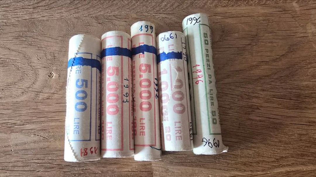 Italy. Lotto 5 Rotolini Banca d'Italia 1980-1992...