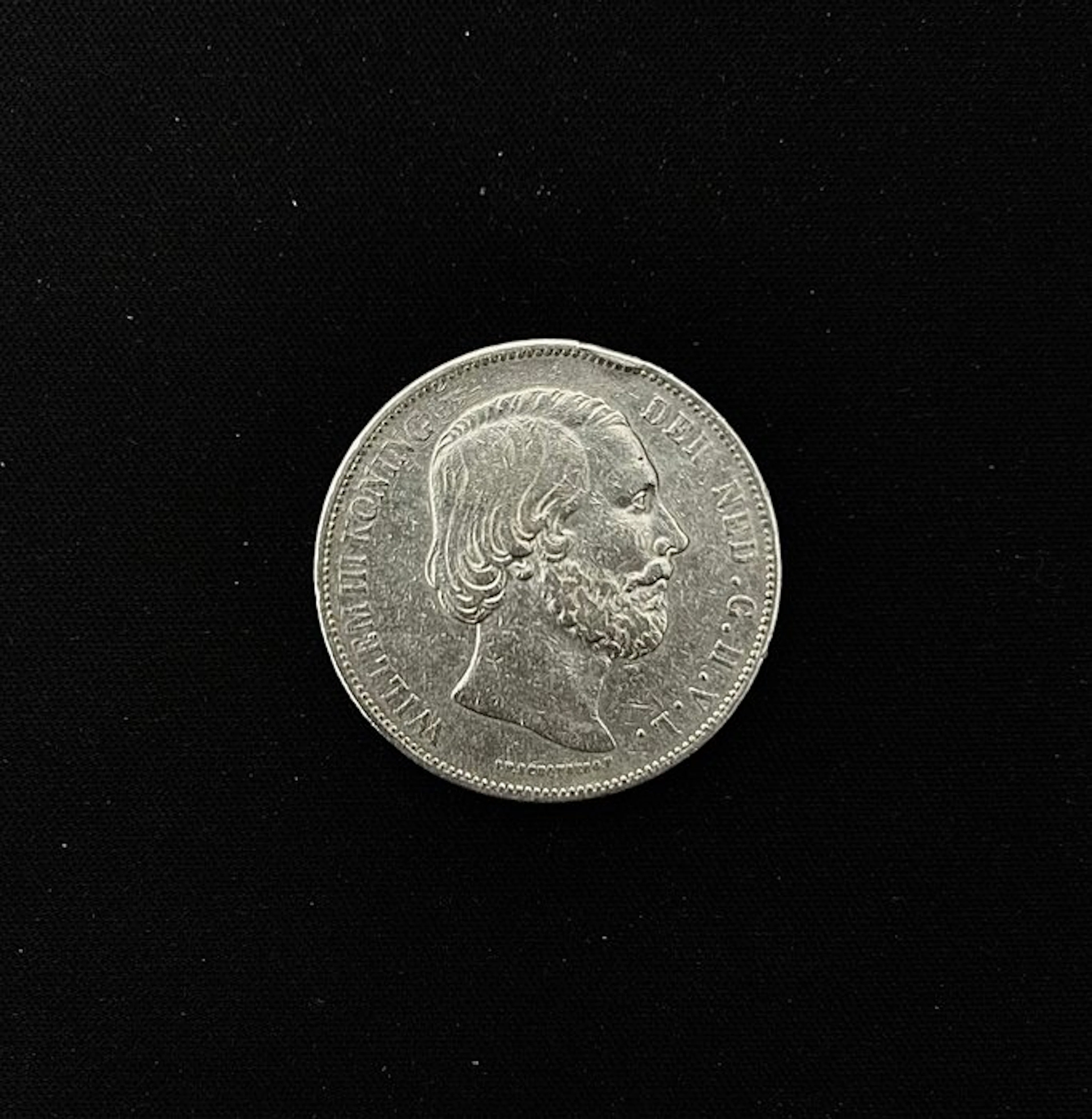 Netherlands. Willem III. 2 1/2 Gulden 1874 (No reserve price)