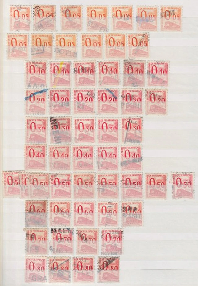 France 1960 - Beautiful set of stamps known as “Petits colis,” between Nos
