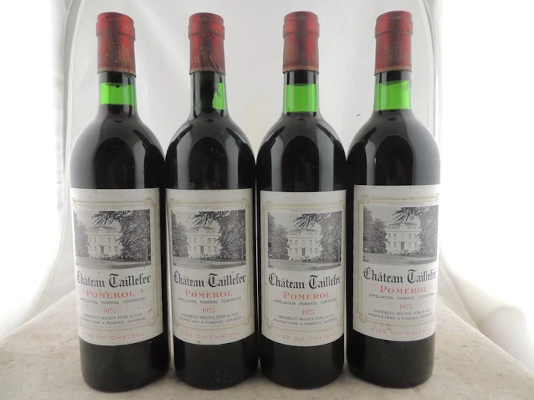 1975 Château Taillefer - Pomerol - 4 Bottles (0.75L)