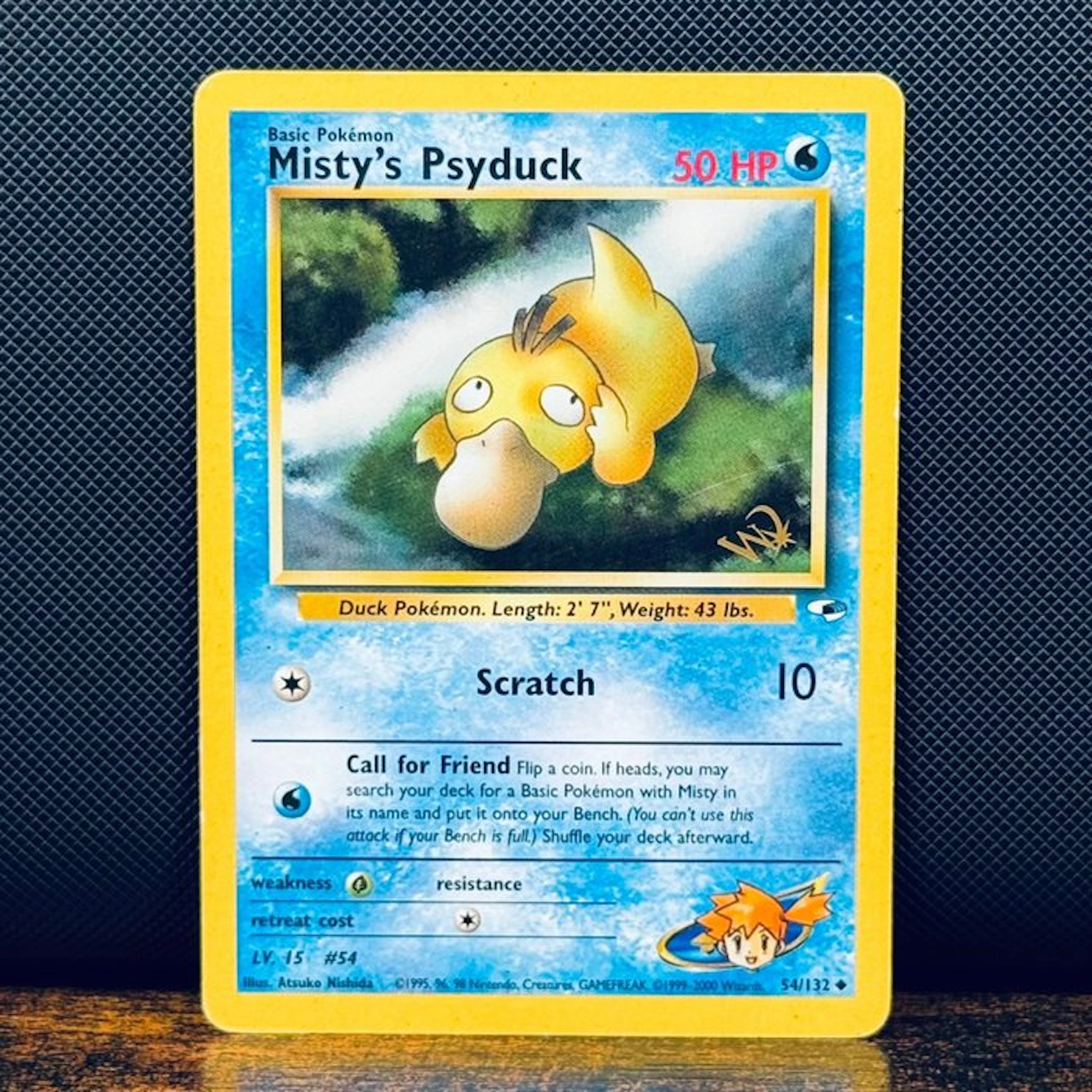 Pokémon Card - Misty's Psyduck WIZARD GOLD STAMP 54 – Pokémon
