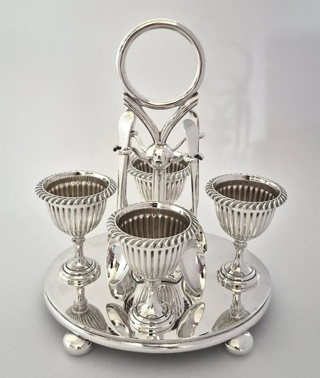 Daniel & Arter - Egg holder set - eierstel + ei-lepeltjes voor 4 personen