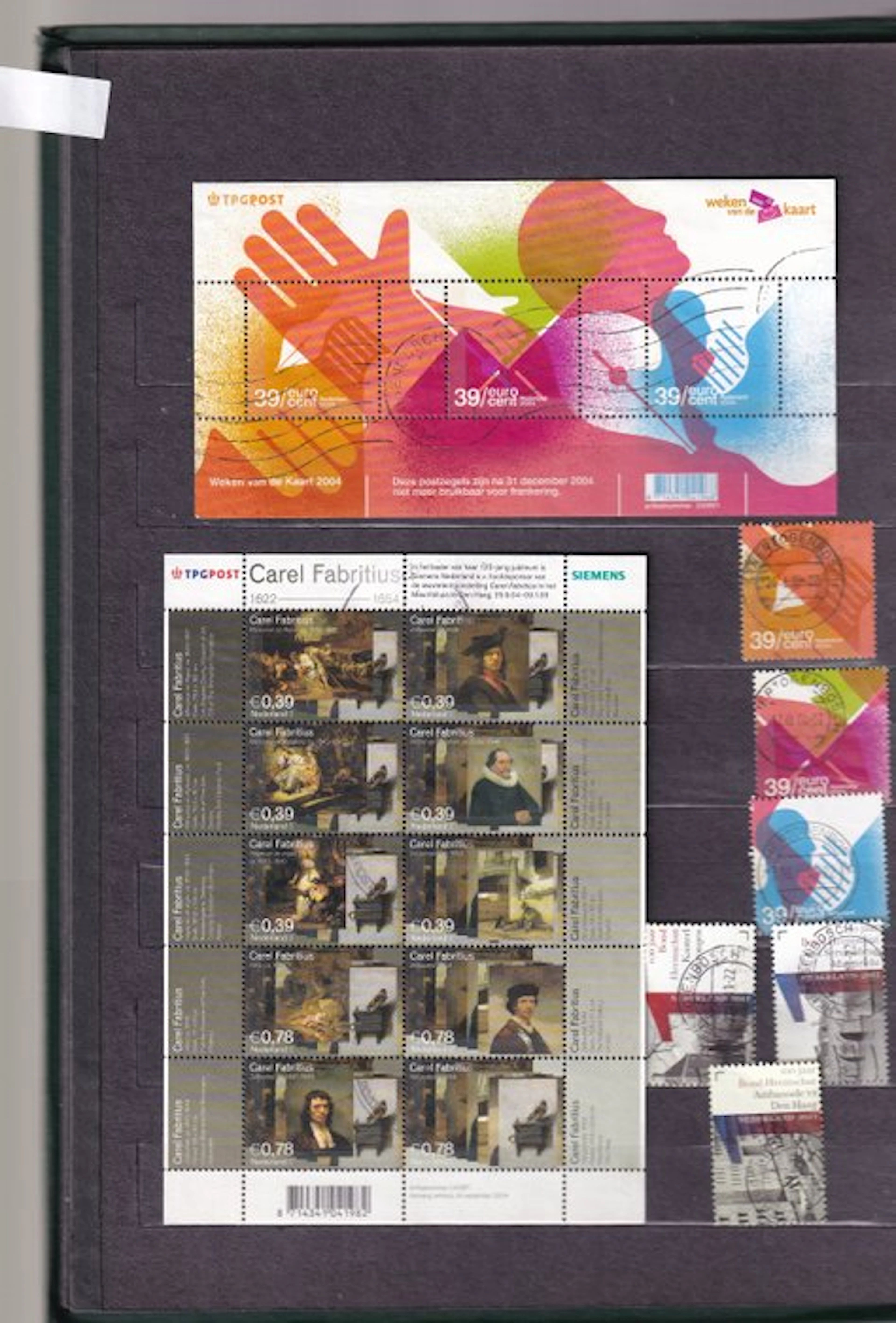 Netherlands - Canceled stamps after 2000 in a 16-page stockbook