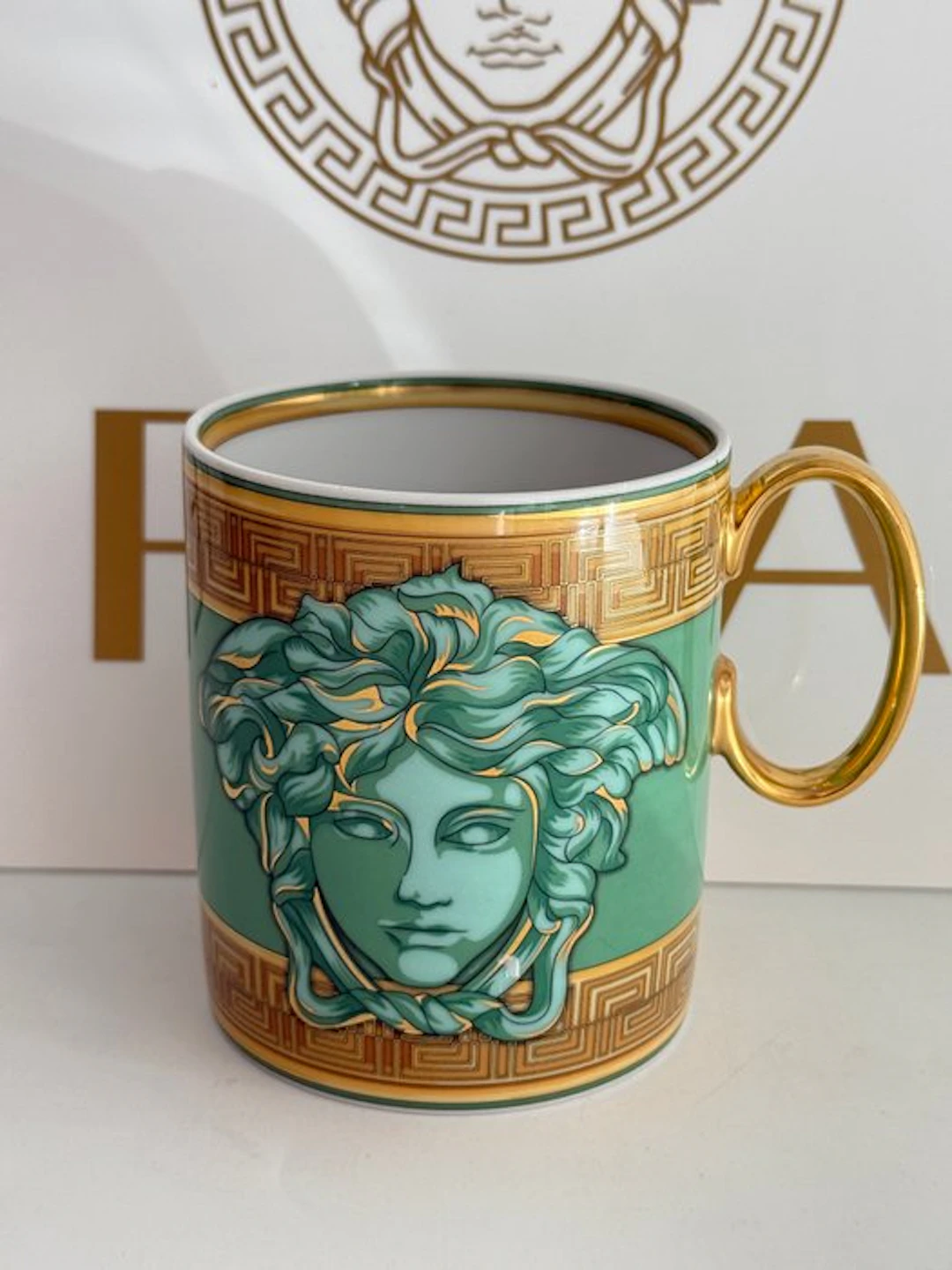 Rosenthal - Versace - Mug - Medusa Amplified Green Coin...
