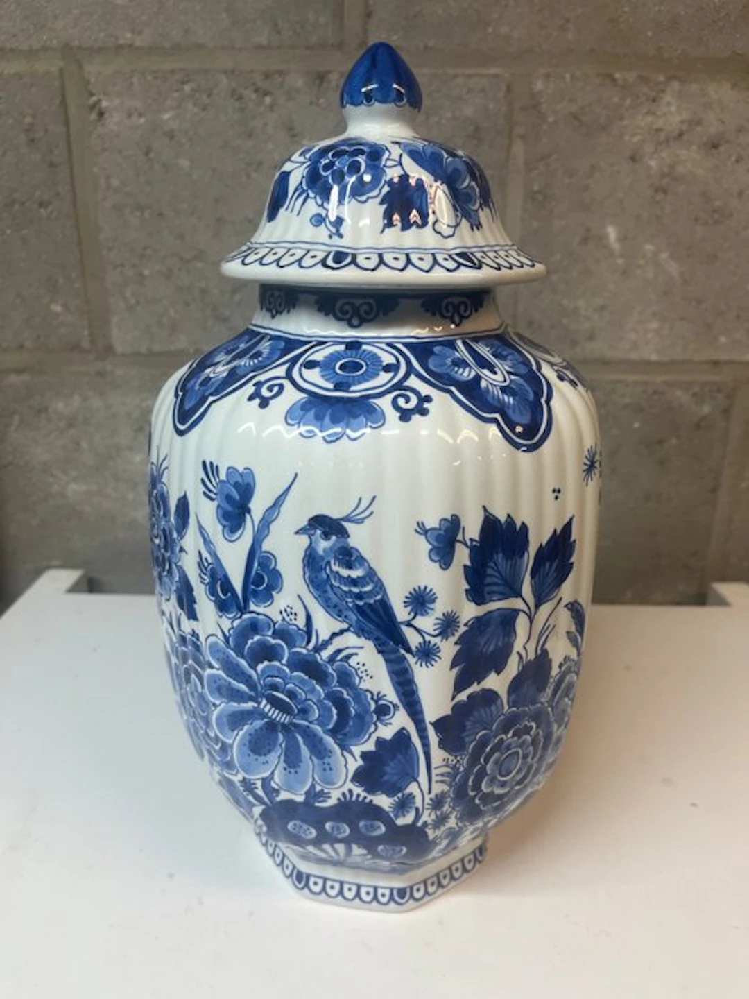 De Porceleyne Fles, Delft - Lidded vase - Ceramic - Delft blue vase