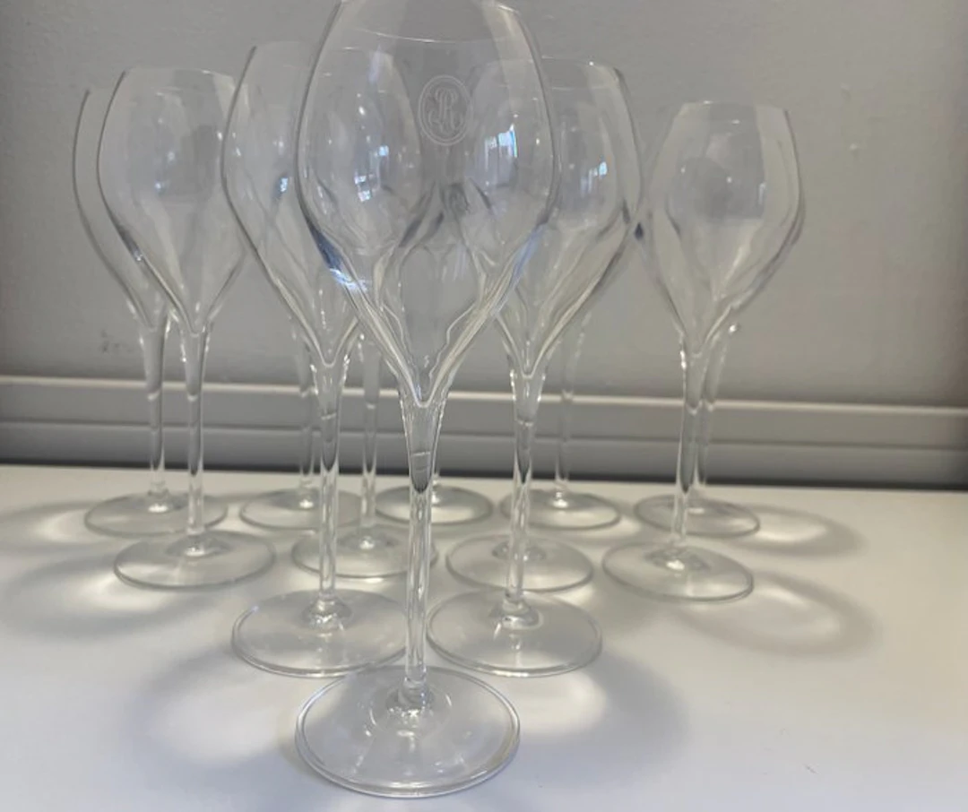 Drinking set (12) - Crystal - Louis Roederer Champagne.