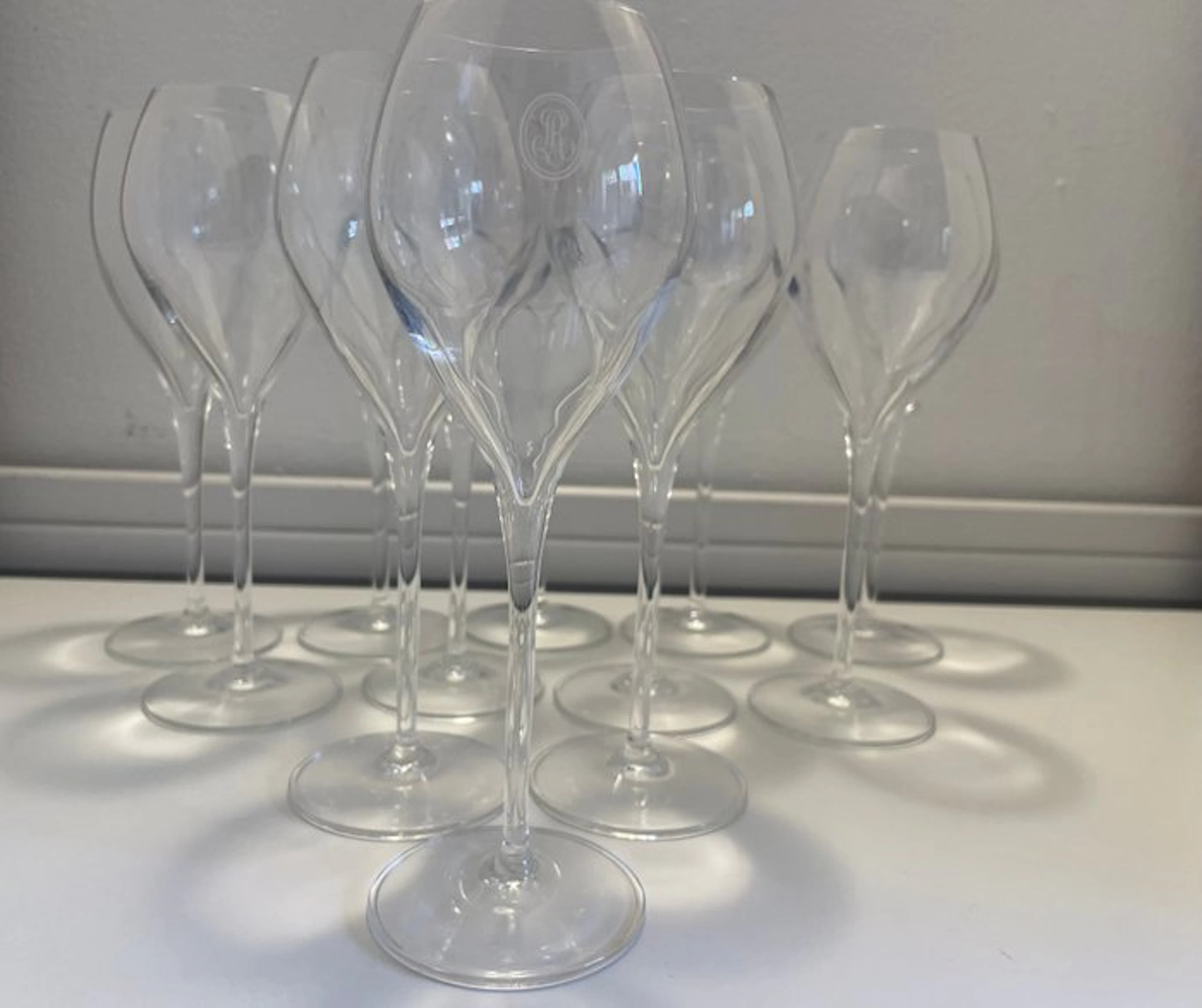 Drinking set (12) - Crystal - Louis Roederer Champagne.