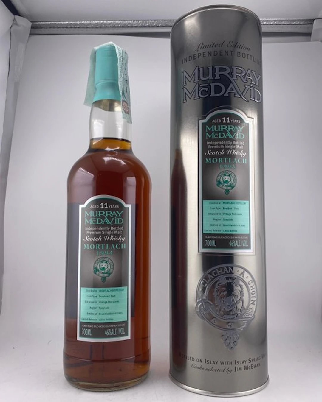 Mortlach 1993 11 years old Bourbon / Port - Murray McDavid - b. 2005 - 70cl