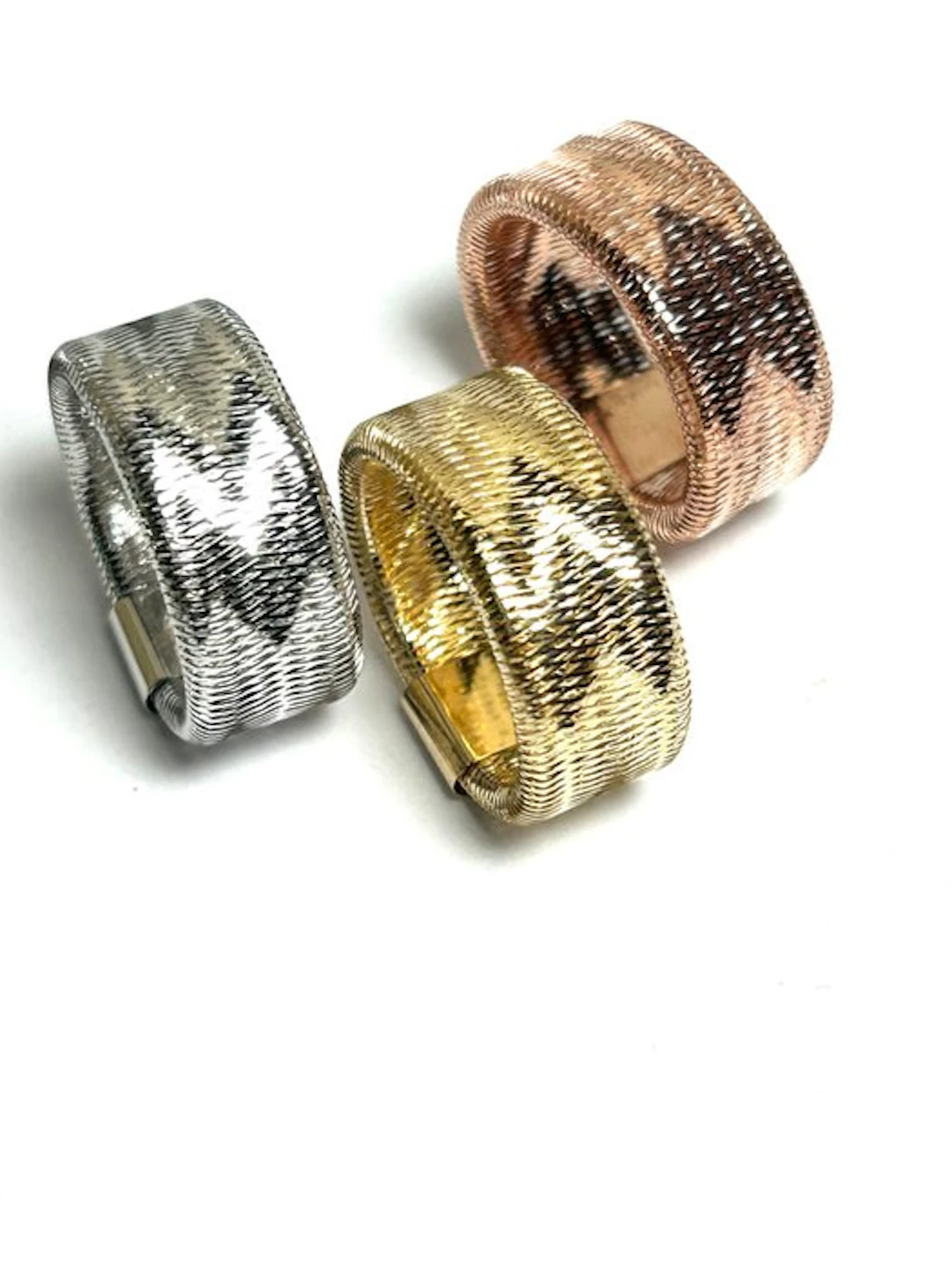 Ring - 18 kt. Yellow gold, White gold, Rose gold - Modern design