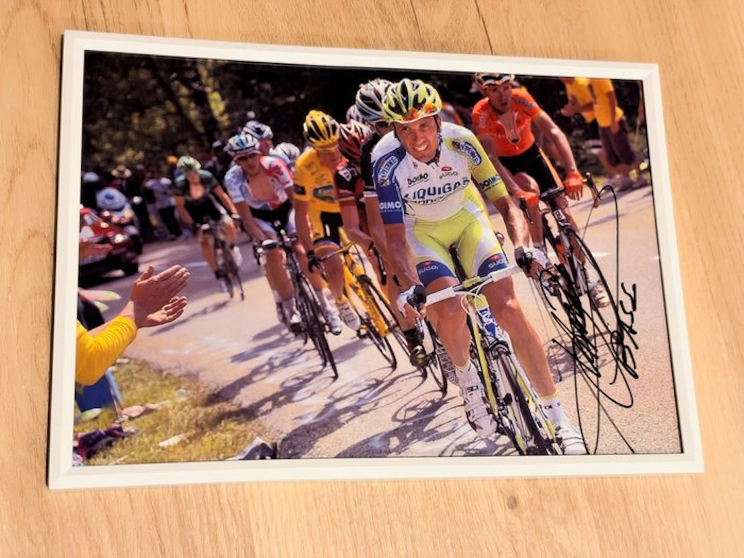 Giro de Italia, Ciclismo italiano - Ivan Basso - Photograph, Framed