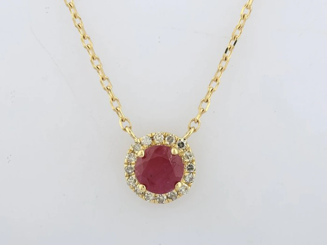 No reserve price - Necklace with pendant - 14 kt