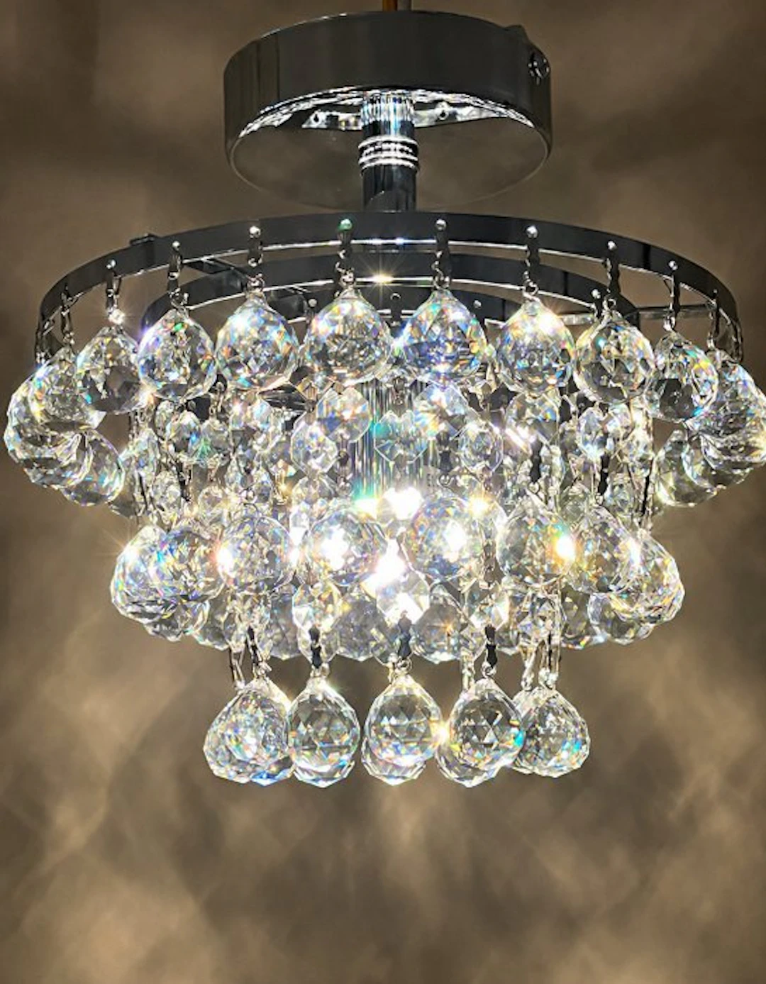Swarovski - Ceiling lamp - Crystal, Chrome