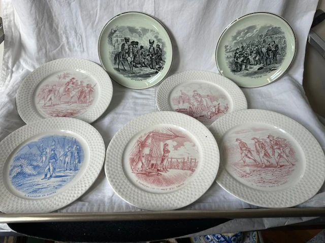 Société Céramique & Boch Delft - Dinner plate (7)...