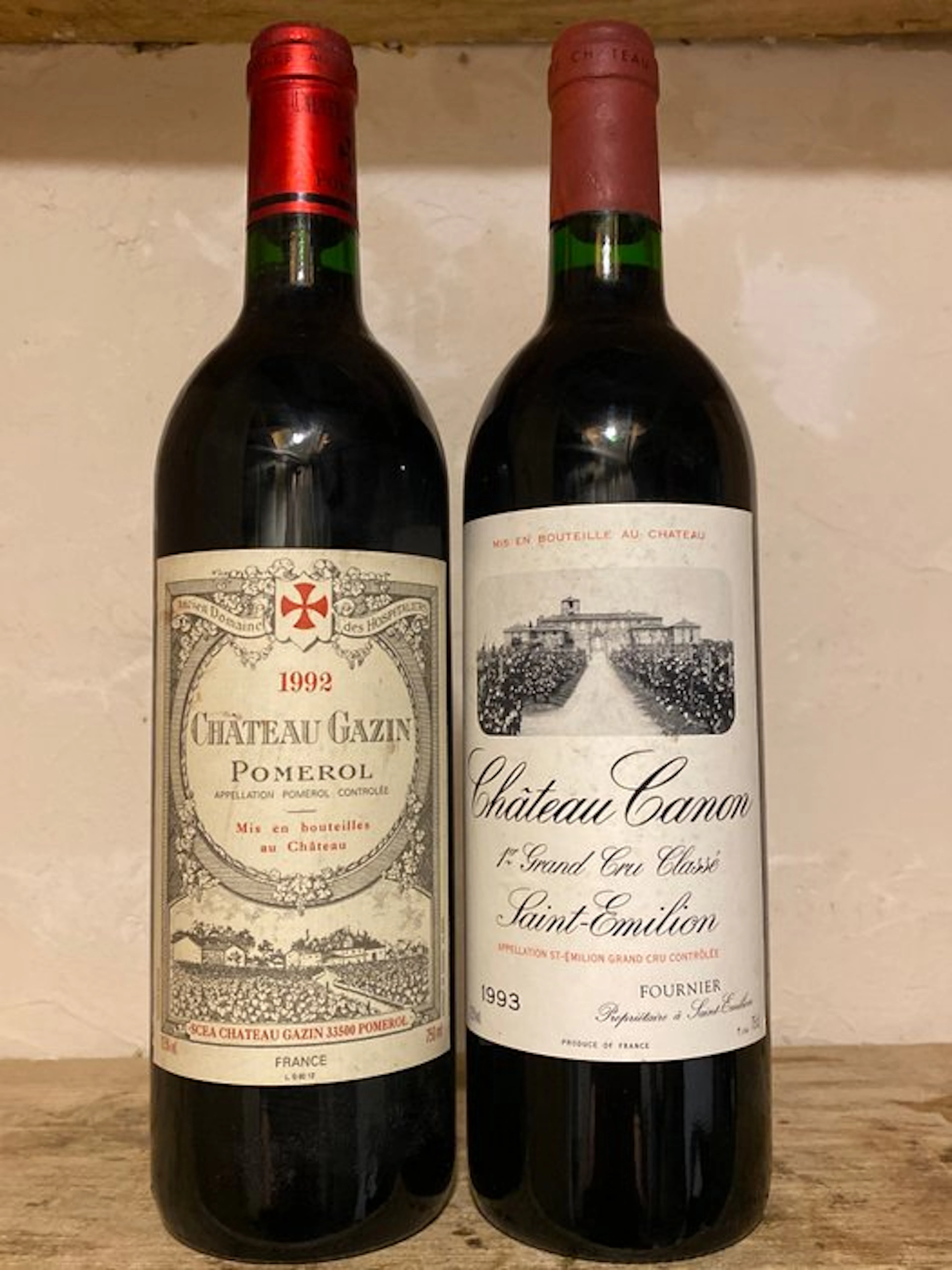 1993 Château Canon - Fournier & 1992 Château Gazin - Saint-Émilion